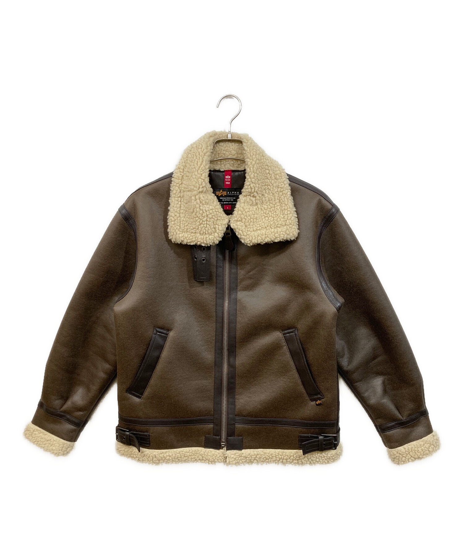 中古・古着通販】ALPHA (アルファ) フェイクムートンジャケット