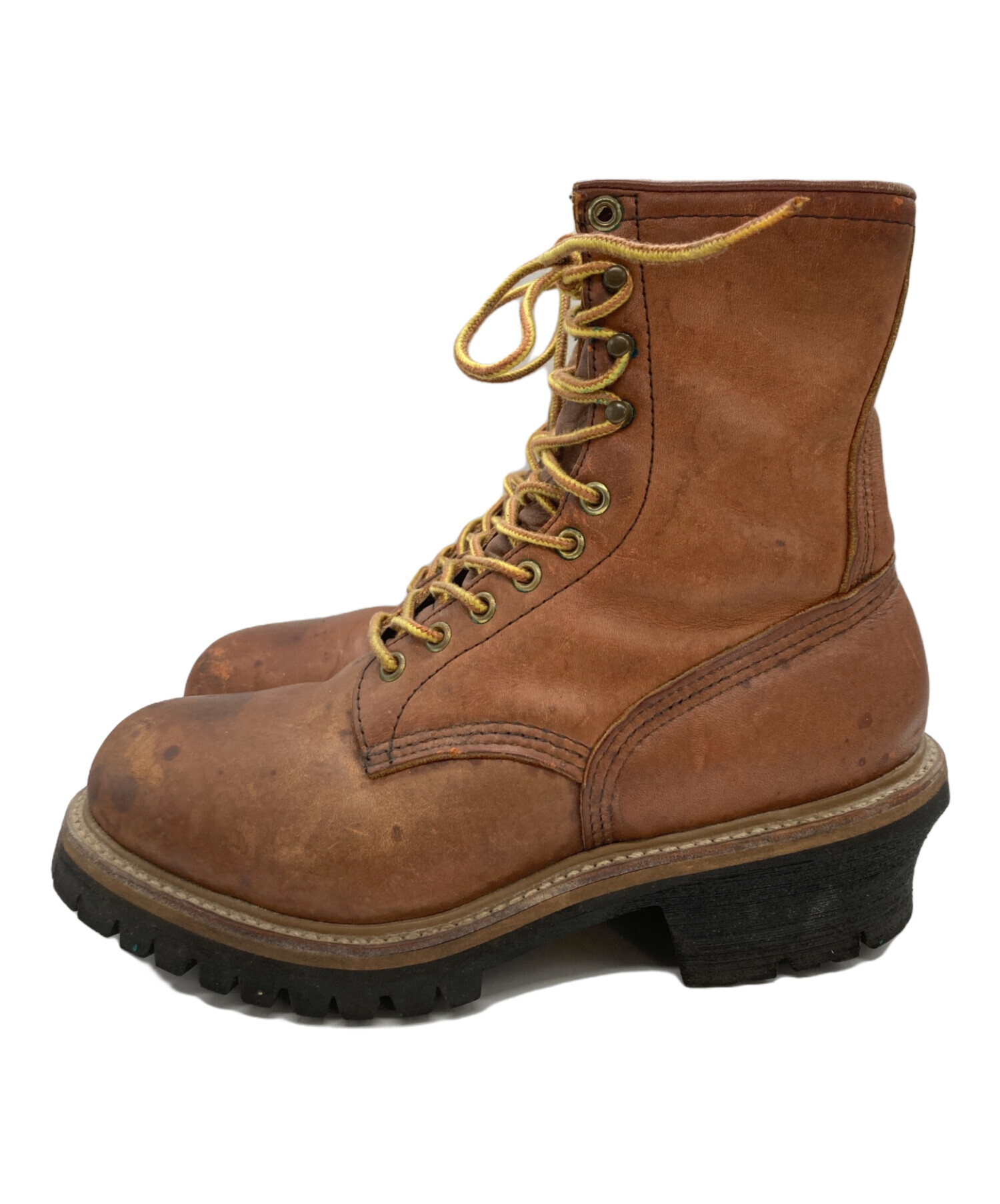 中古・古着通販】RED WING (レッドウィング) ロガーブーツ ブラウン 