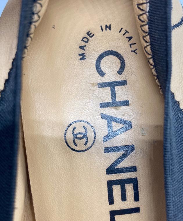 中古・古着通販】CHANEL (シャネル) ココマークバイカラーヒール