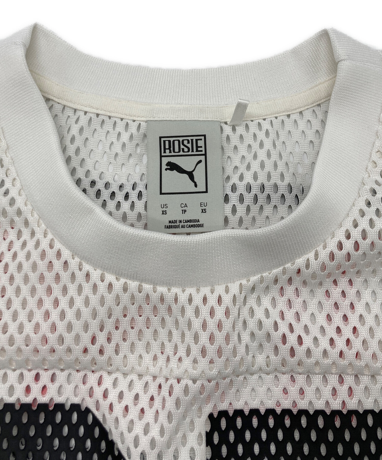 中古・古着通販】PUMA (プーマ) ROSE RELAXED MESH TOP ホワイト