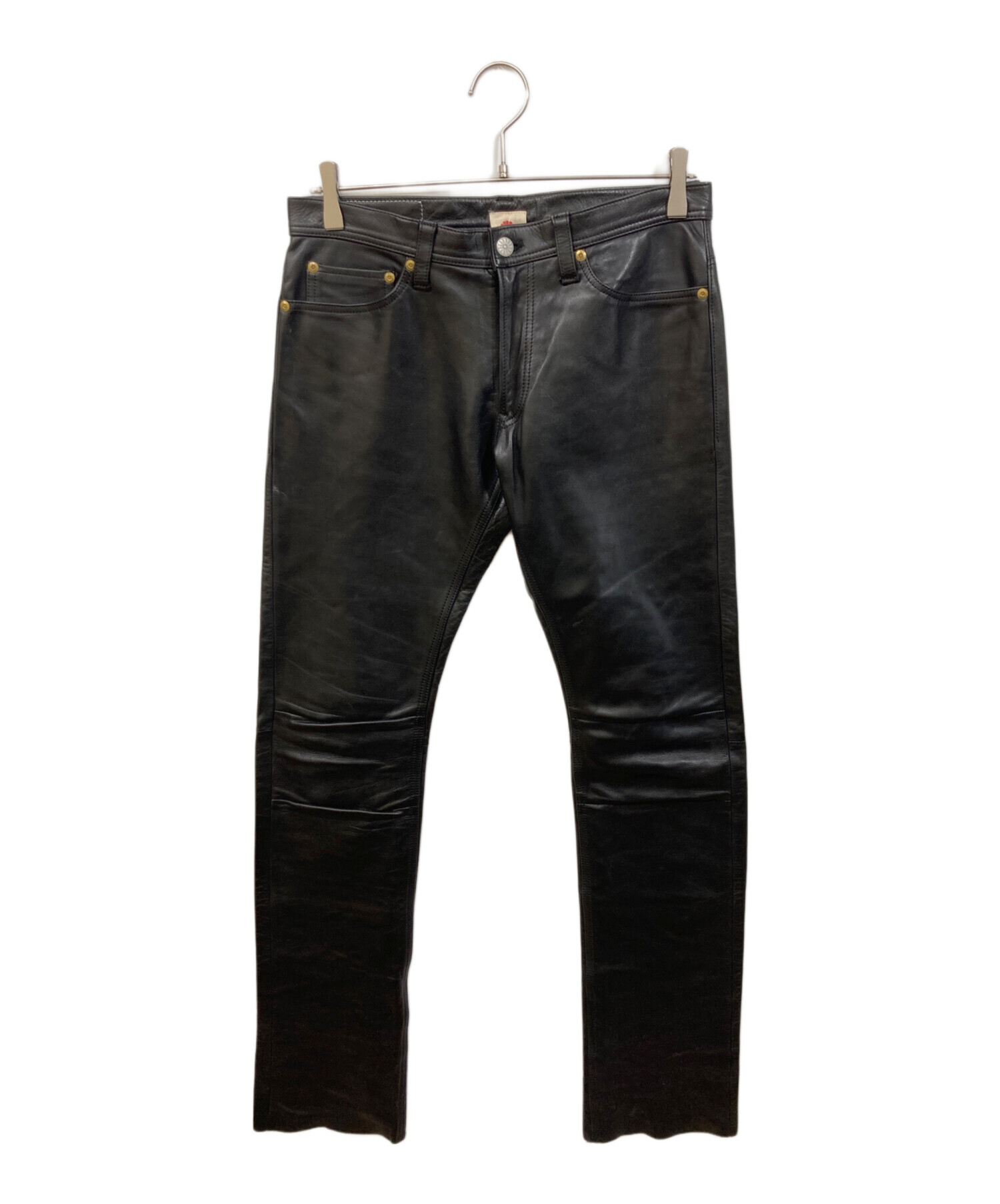 中古・古着通販】SOMET (ソメ) レザーパンツ ブラック サイズ:M