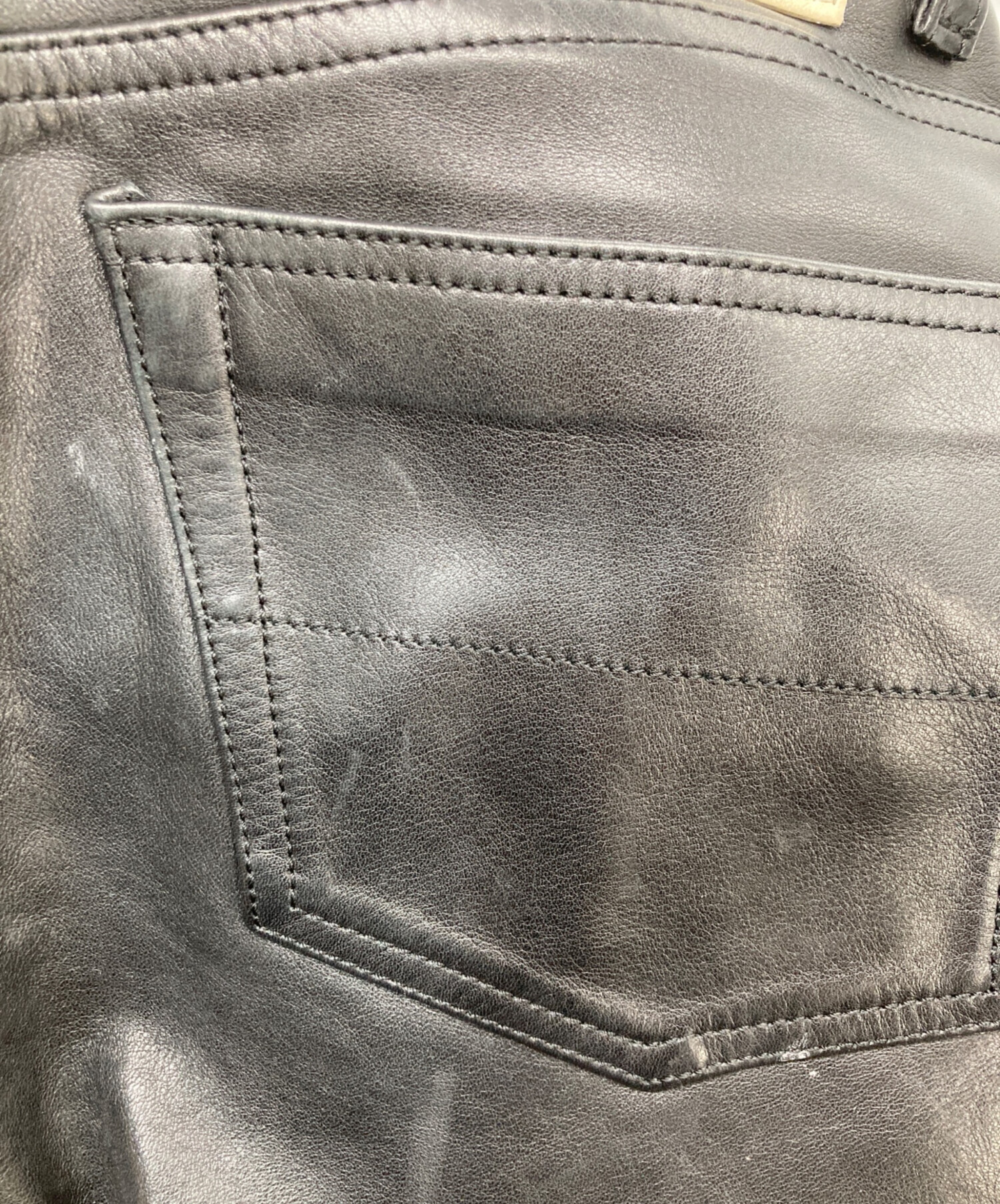 中古・古着通販】SOMET (ソメ) レザーパンツ ブラック サイズ:M