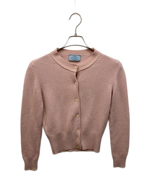 中古・古着通販】PRADA (プラダ) カシミヤニットカーディガン ピンク