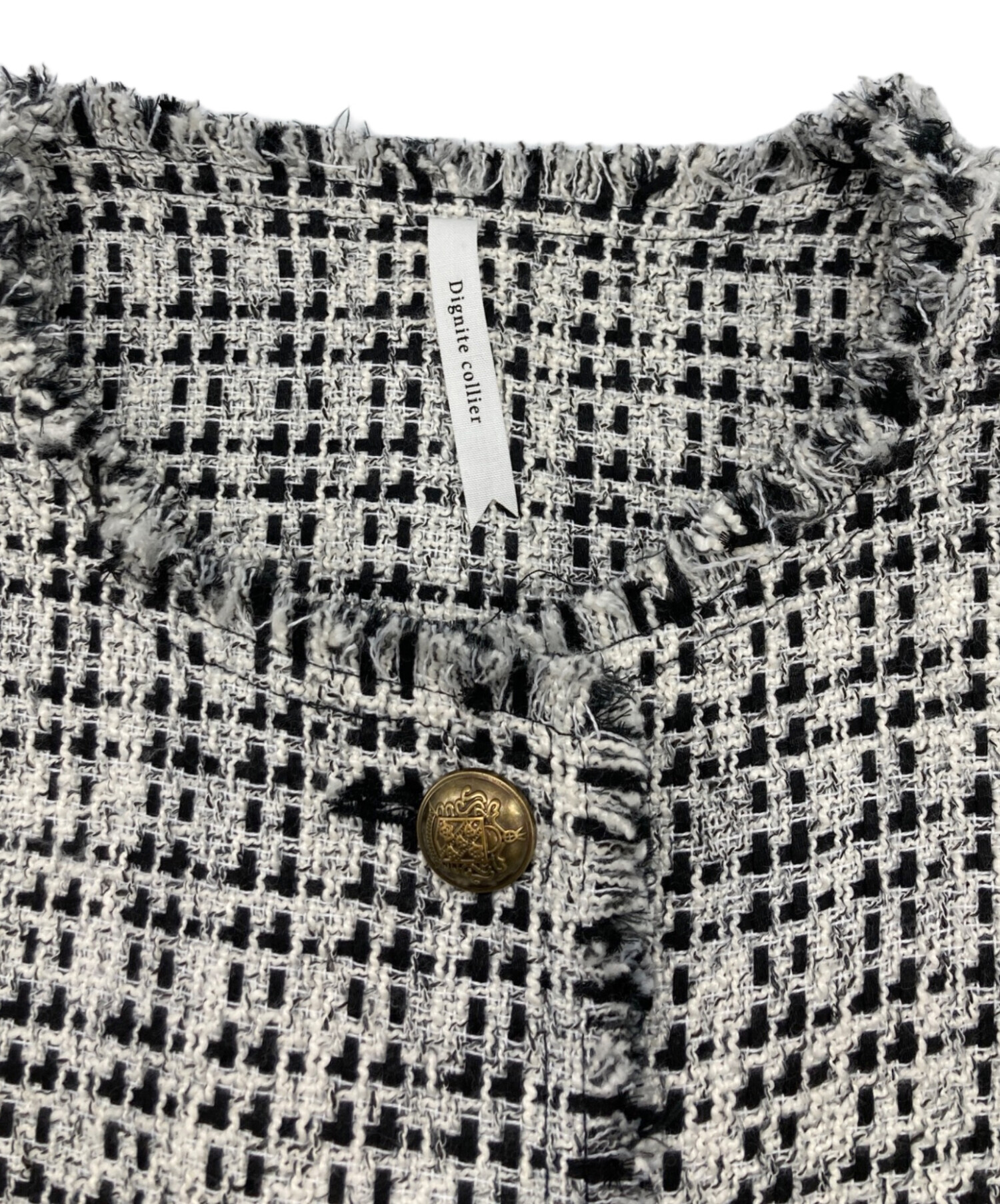 中古・古着通販】Dignite collier (ディニテ コリエ) ツイード