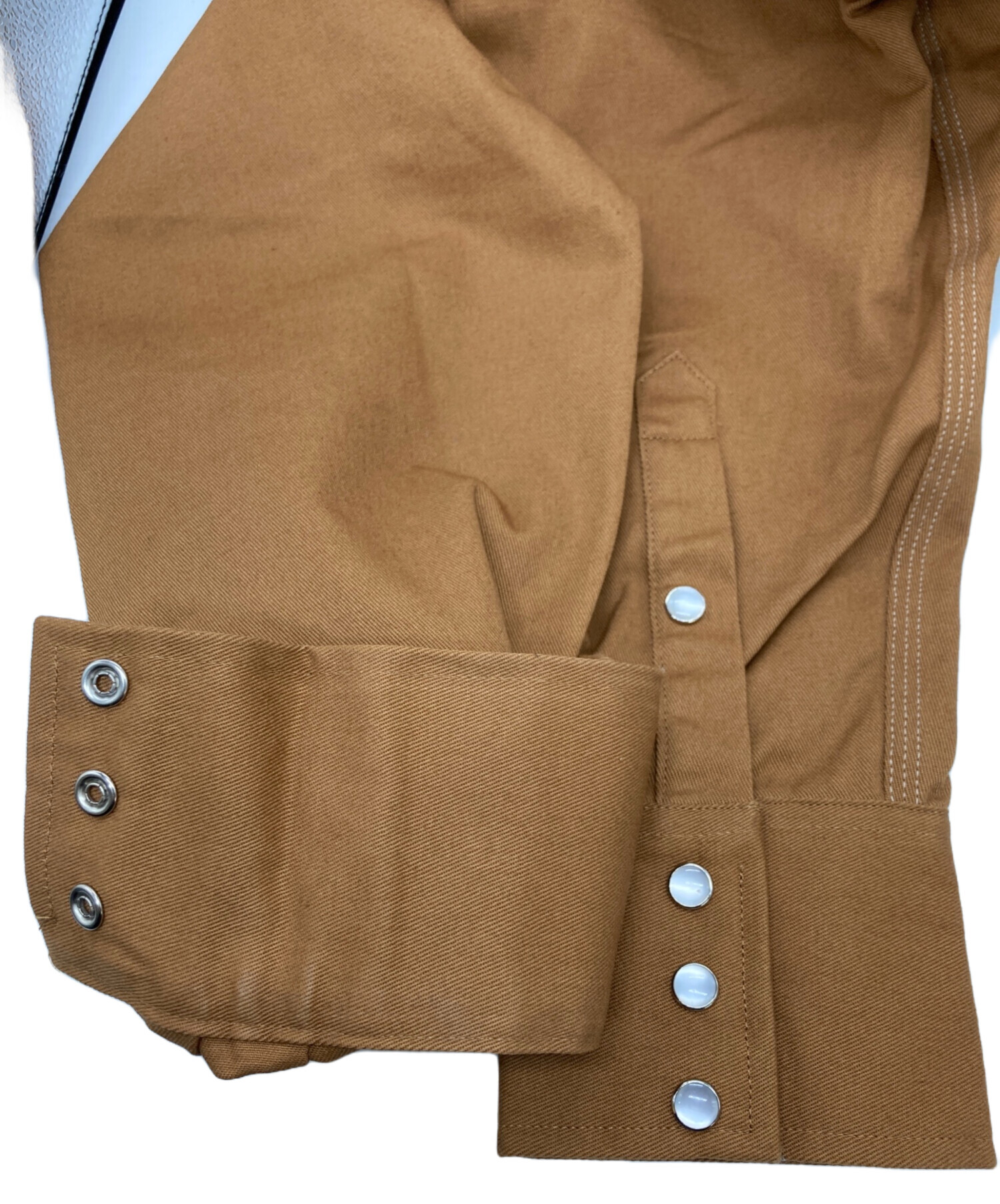 中古・古着通販】CarHartt (カーハート) 長袖シャツ ブラウン サイズ 