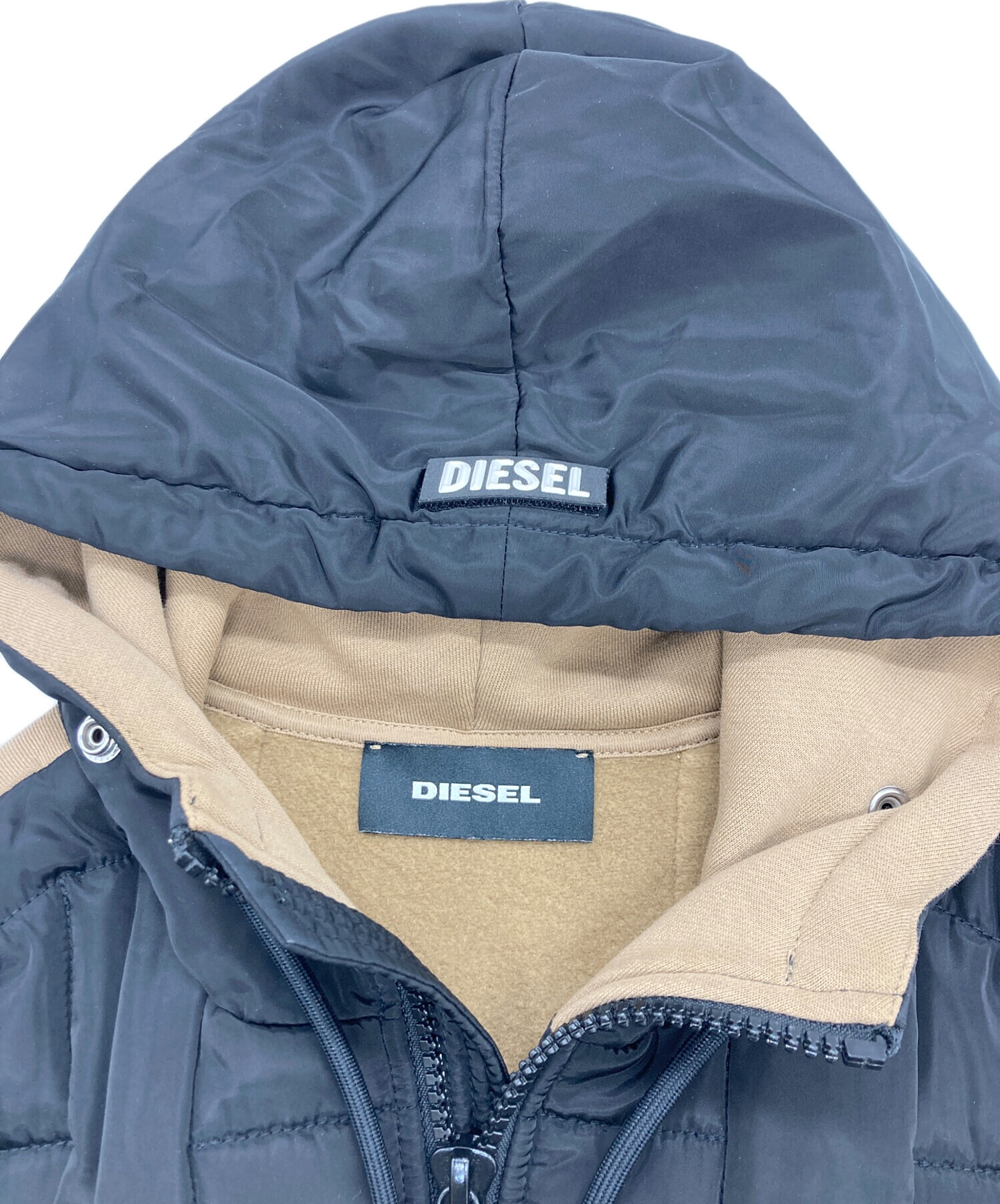 中古・古着通販】DIESEL (ディーゼル) 異素材切り替えキルティング 