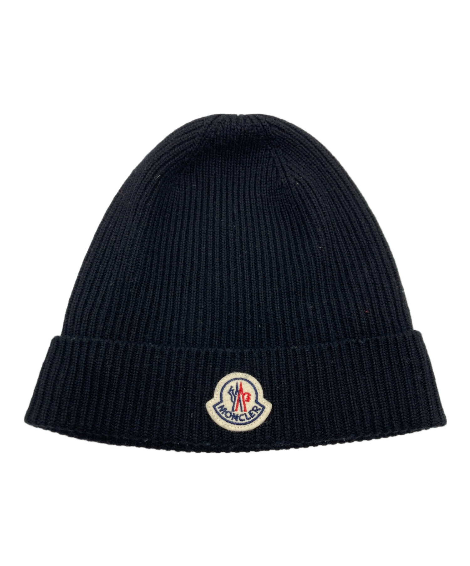 新品 未使用 限定品 MONCLER モンクレール ニット帽 メンズ レディース 中古・古着通販】MONCLER (モンクレール) ロゴワッペンニット帽