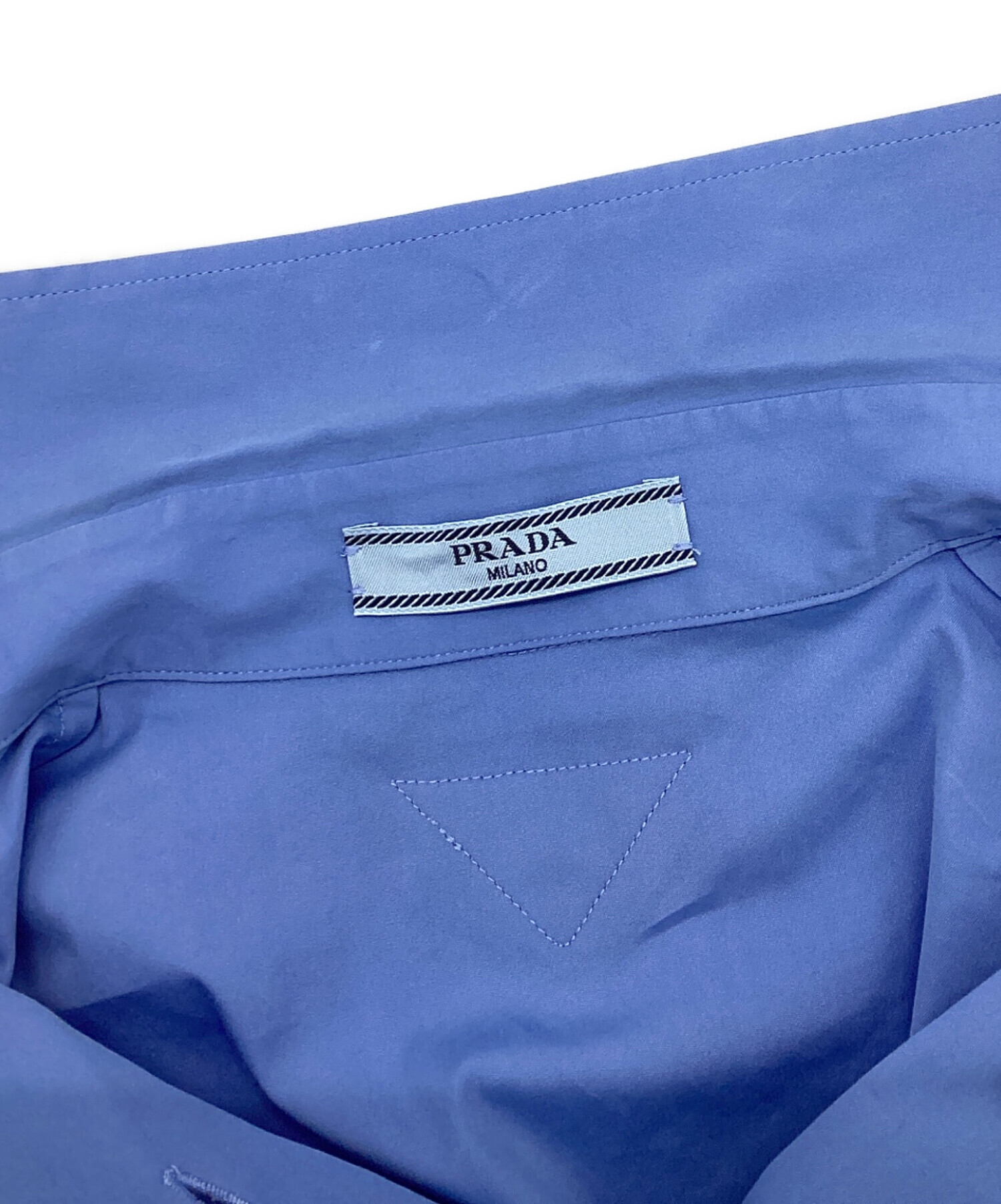 中古・古着通販】PRADA (プラダ) ドレスシャツ スカイブルー サイズ