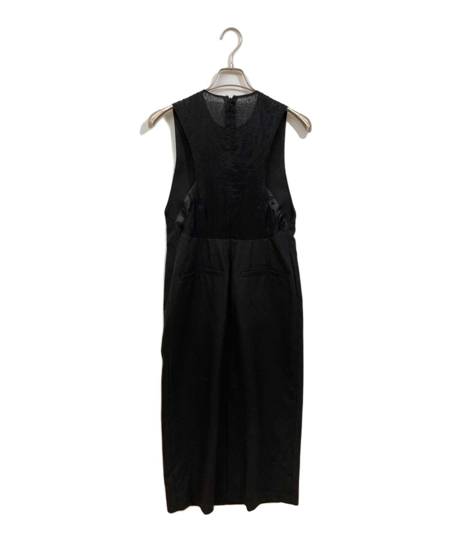 中古・古着通販】CLANE (クラネ) BACK SHEER MAXI ONEPIECE ブラック