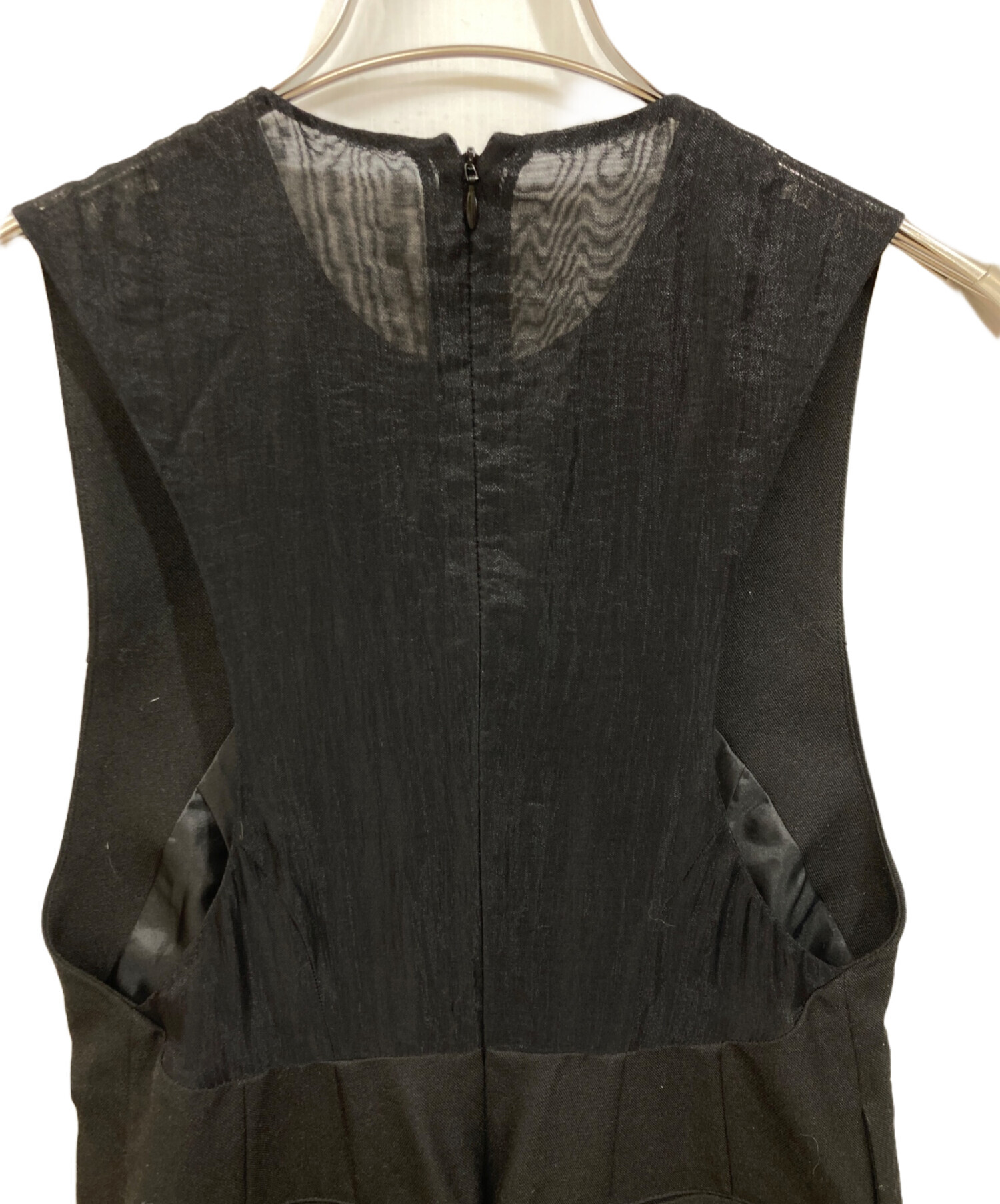 中古・古着通販】CLANE (クラネ) BACK SHEER MAXI ONEPIECE ブラック 