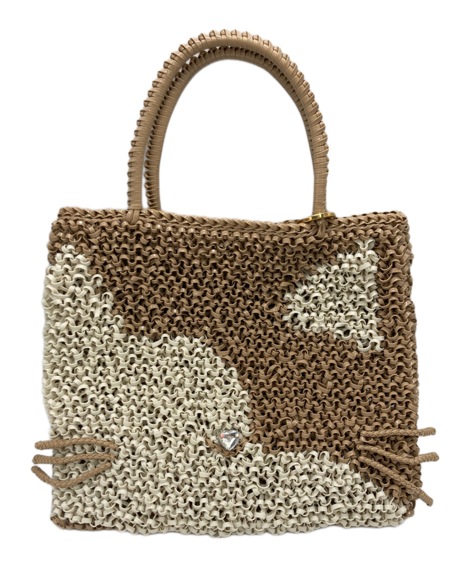 中古・古着通販】ANTEPRIMA (アンテプリマ) ANIMALE CATワイヤーバッグ  