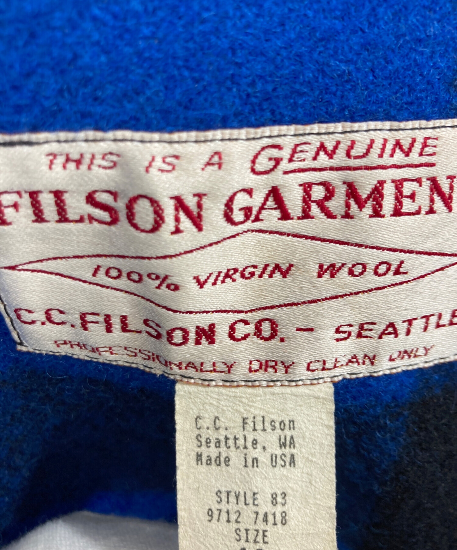 フィルソン　ガーメント サイズ40程度 中古・古着通販】FILSON GARMENT (フィルソン ガーメント) ダブル