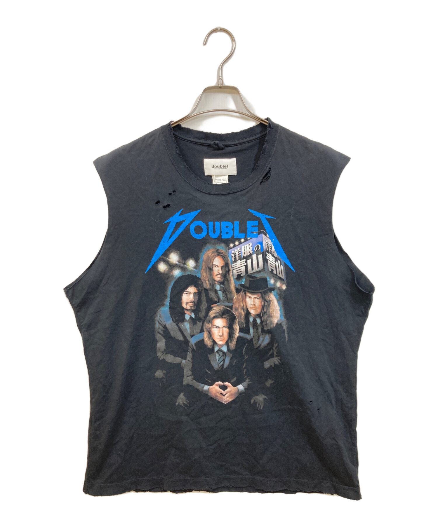 中古・古着通販】doublet (ダブレット) AOYAMA ROCK NO SLEEVE T-SHIRT