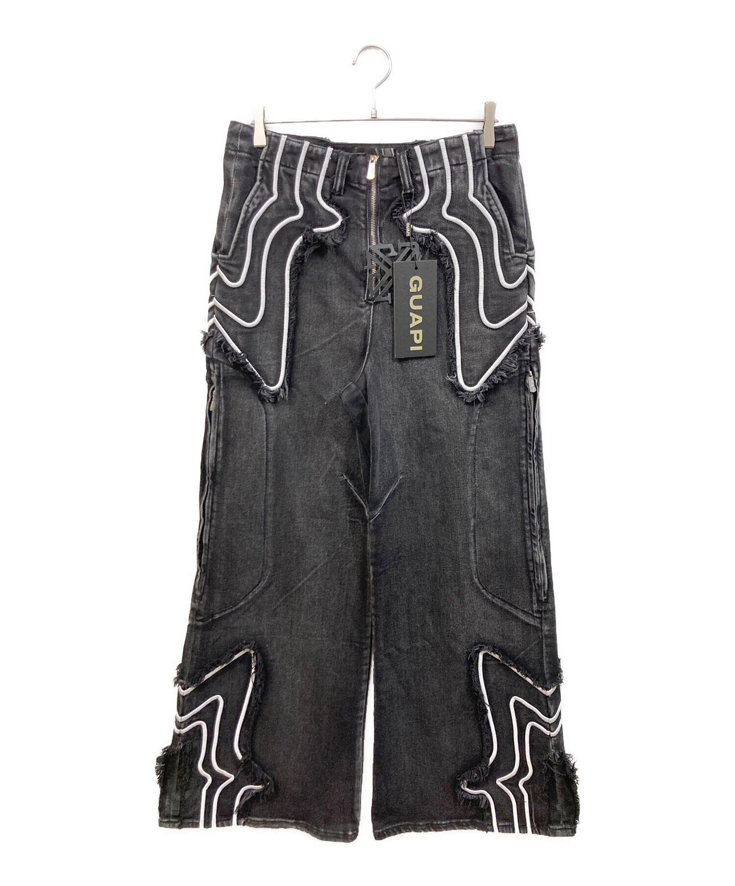 中古・古着通販】GUAPI (グアピ) IronGreyMeteorDenim ブラック サイズ