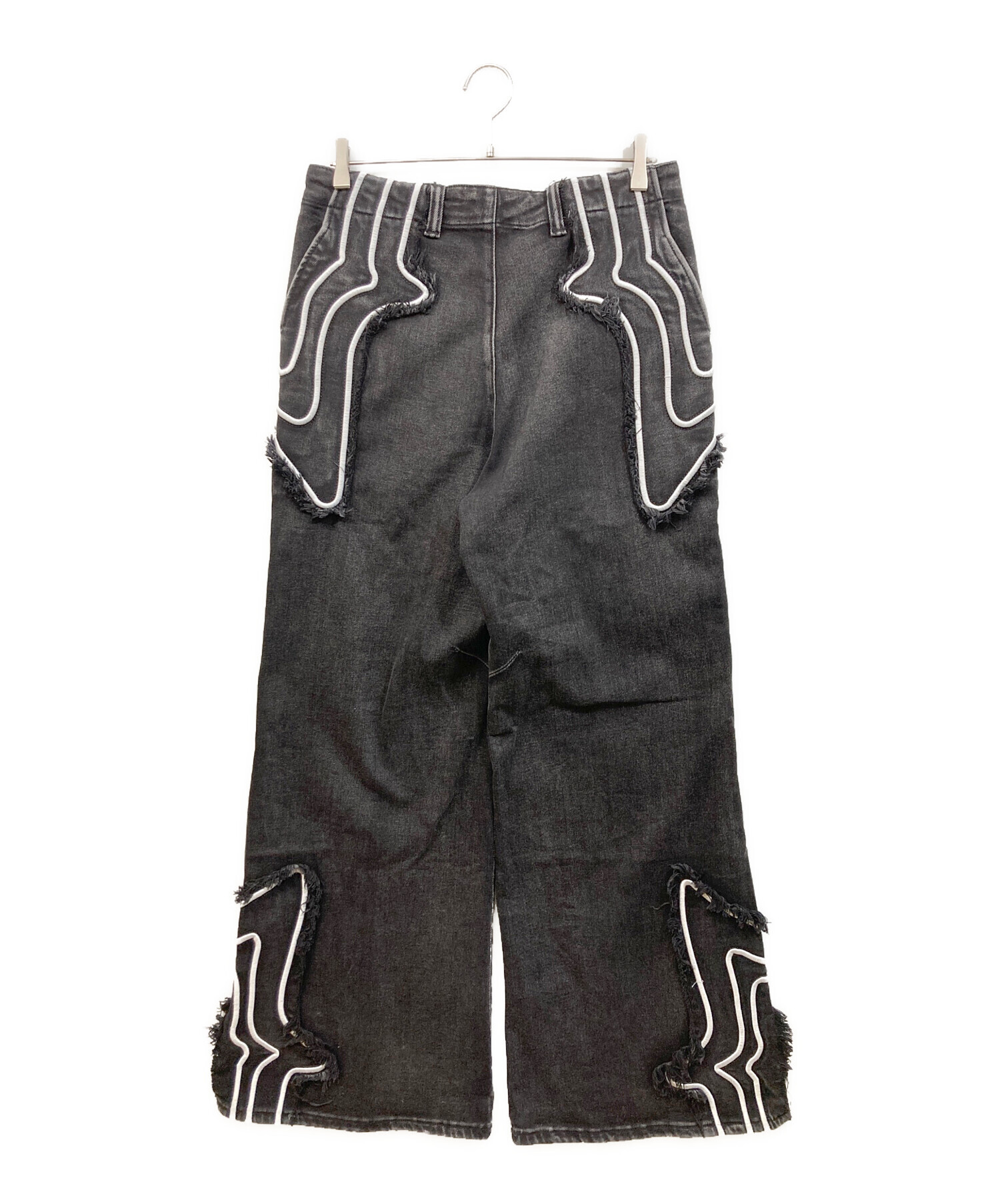 中古・古着通販】GUAPI (グアピ) IronGreyMeteorDenim ブラック サイズ 