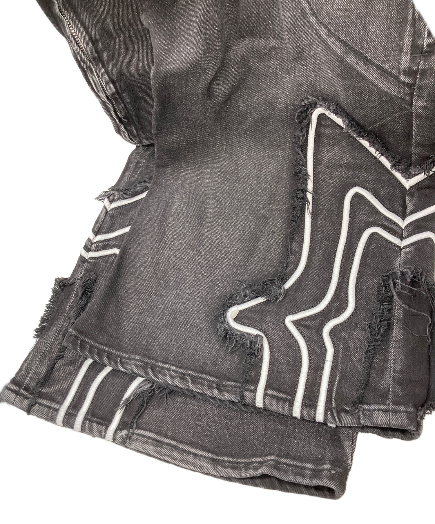 中古・古着通販】GUAPI (グアピ) IronGreyMeteorDenim ブラック サイズ