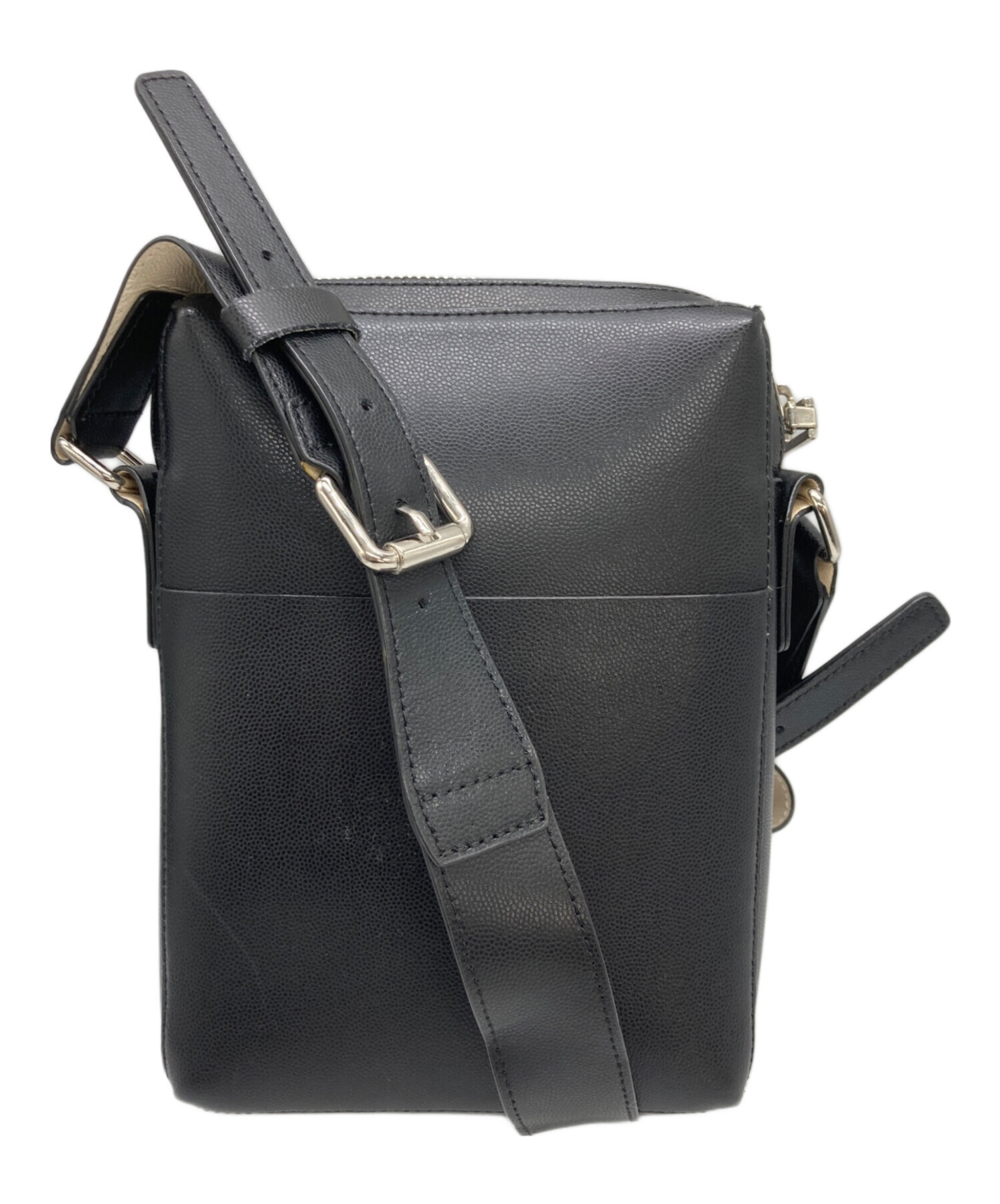 中古・古着通販】Lui's (ルイス) スプリットレザーポーチ ブラック