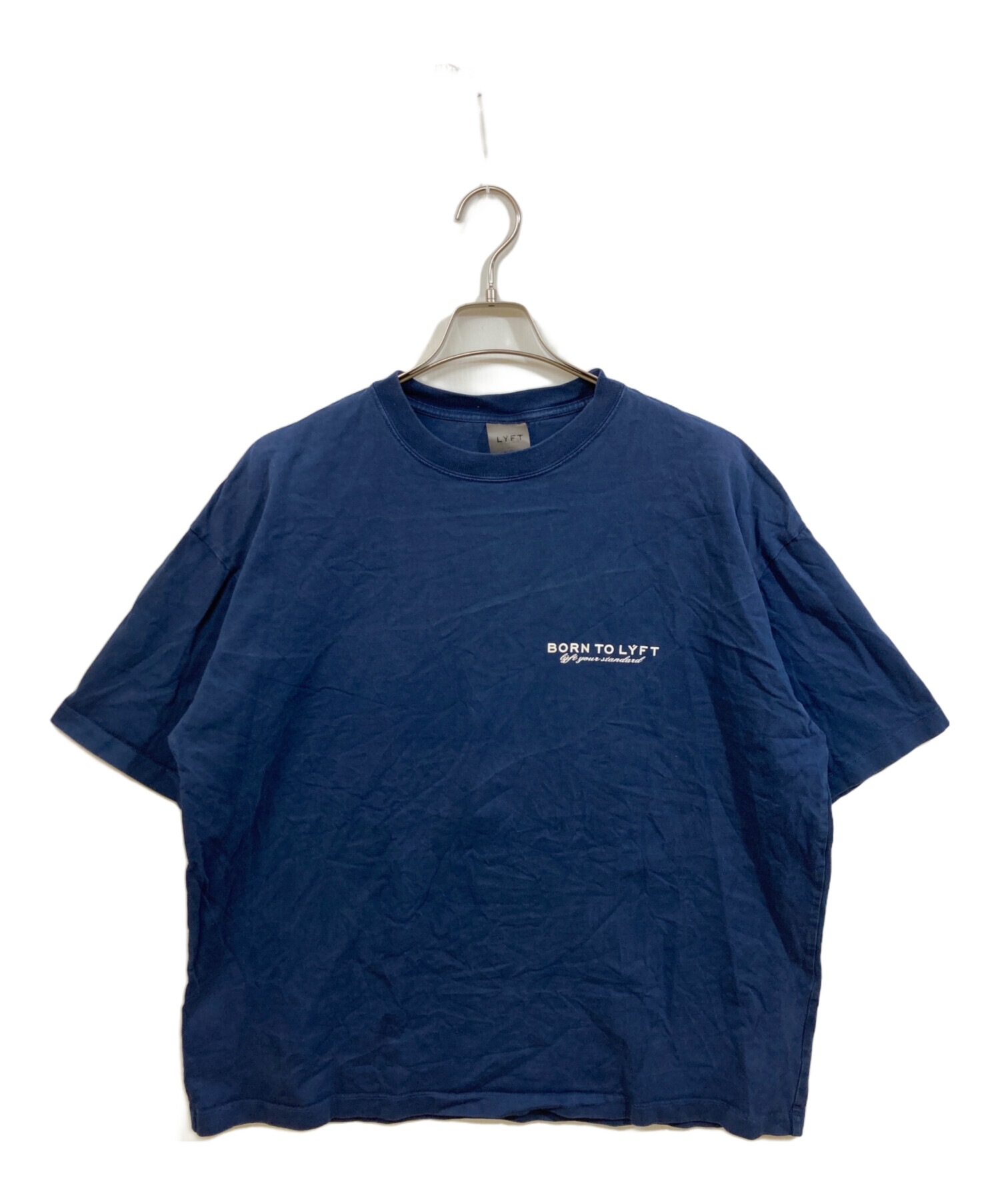 中古・古着通販】Lyft (リフト) バックプリントTシャツ ネイビー