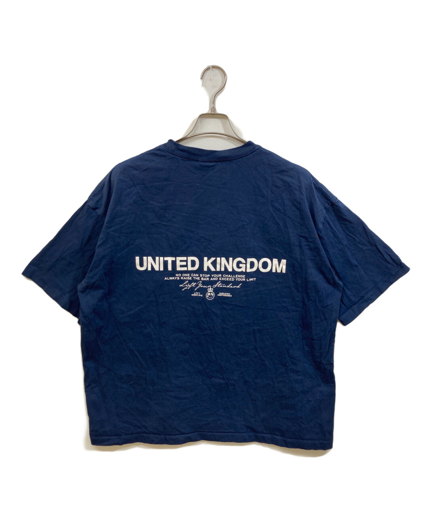 中古・古着通販】Lyft (リフト) バックプリントTシャツ ネイビー