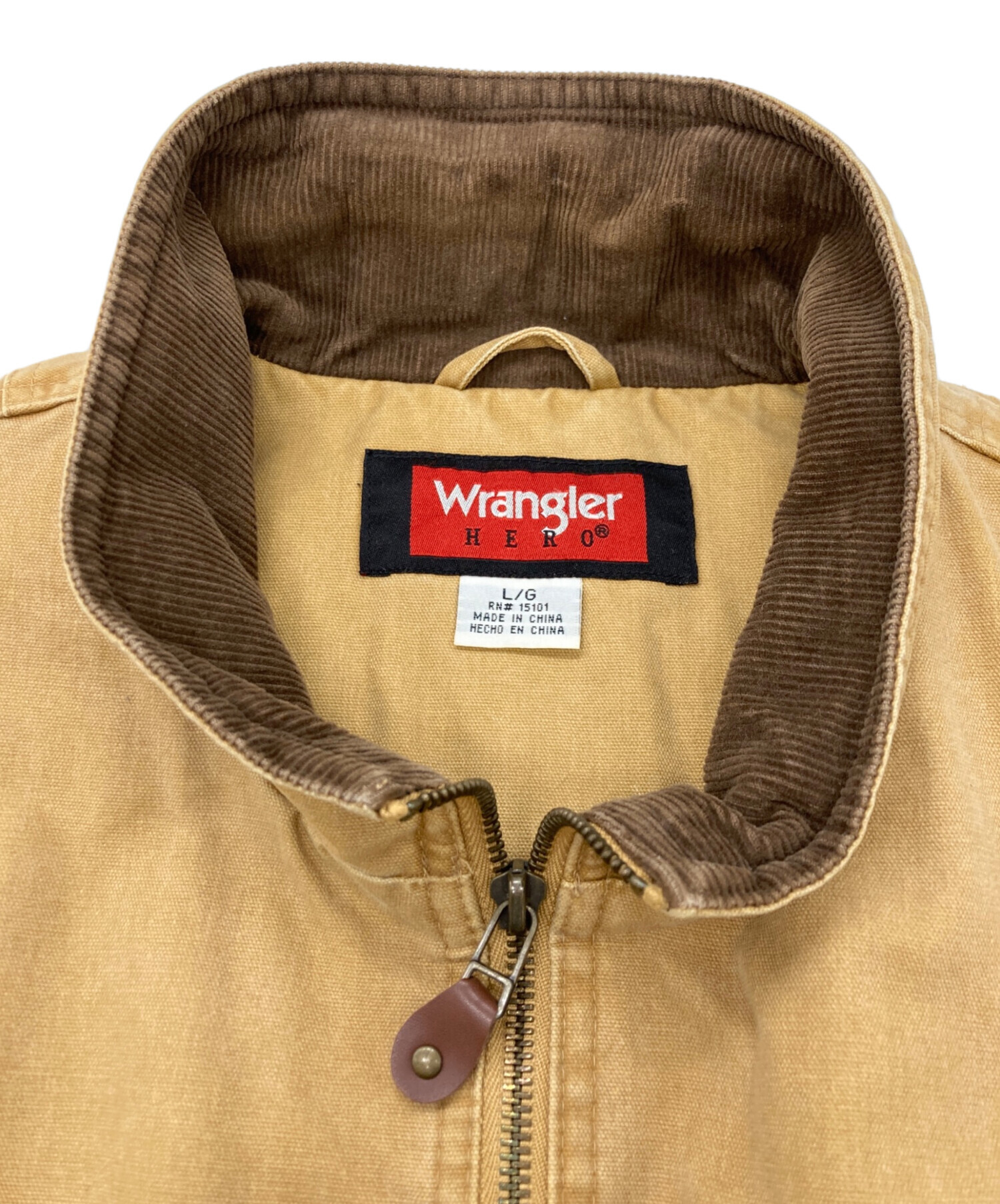 中古・古着通販】Wrangler (ラングラー) ダックベスト ベージュ サイズ