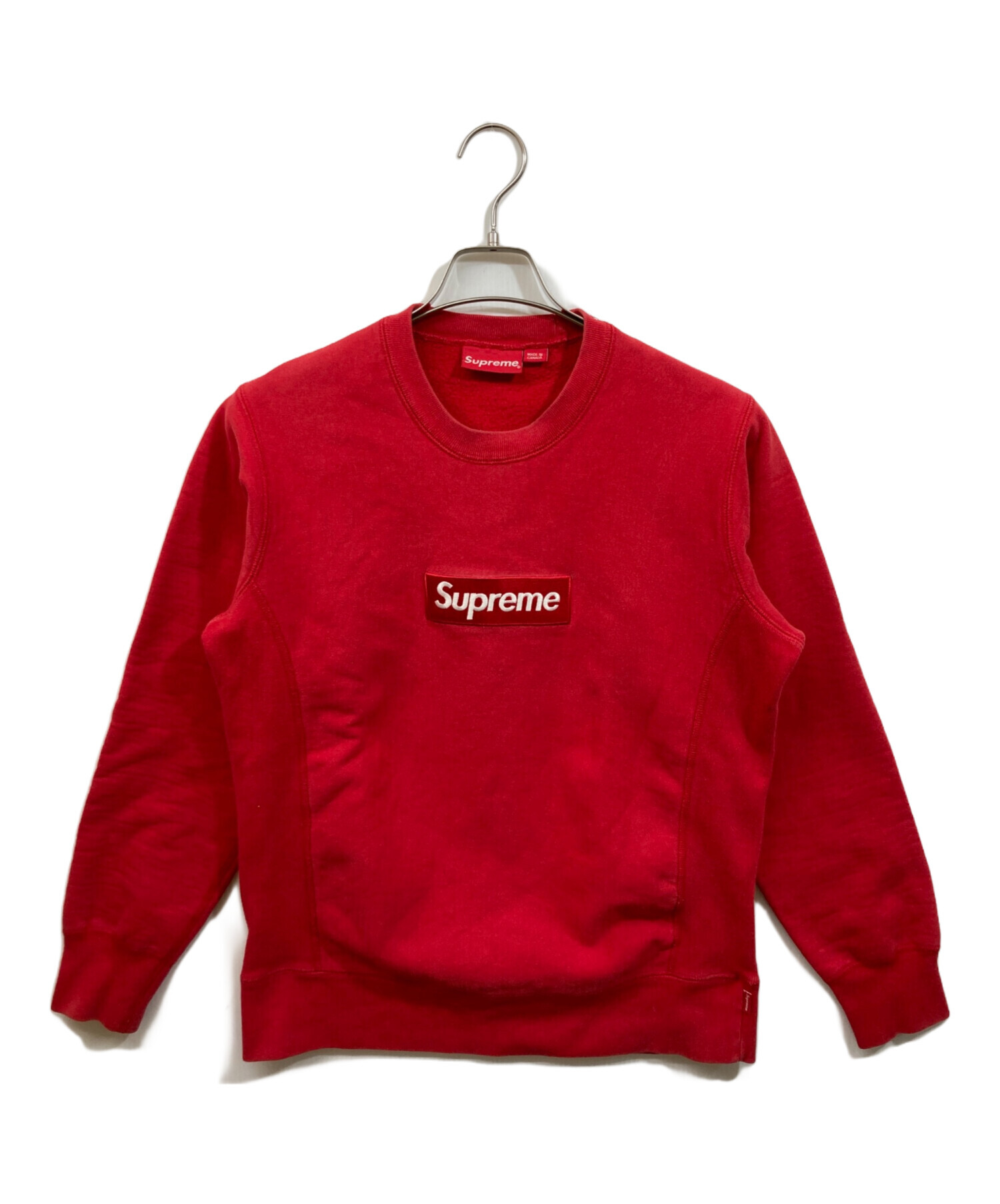 中古・古着通販】SUPREME (シュプリーム) Box Logo Crewneck レッド