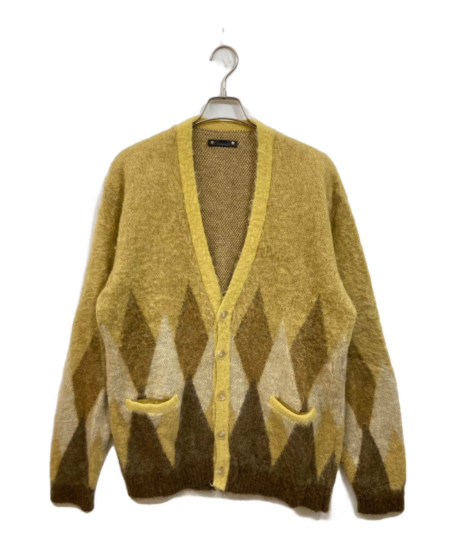 中古・古着通販】MINEDENIM (マインデニム) Kid Mohair Argyle Knit 