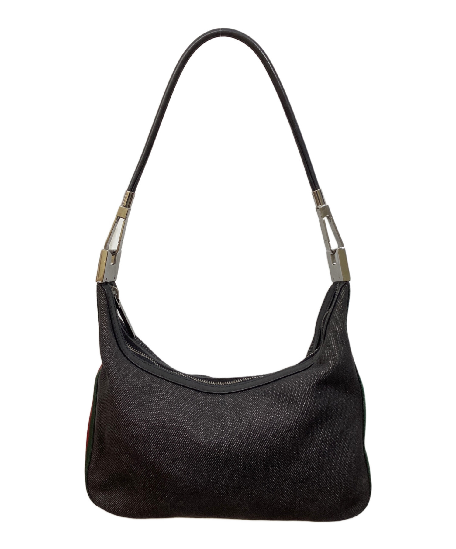 中古・古着通販】GUCCI (グッチ) ワンショルダーバッグ ブラック 
