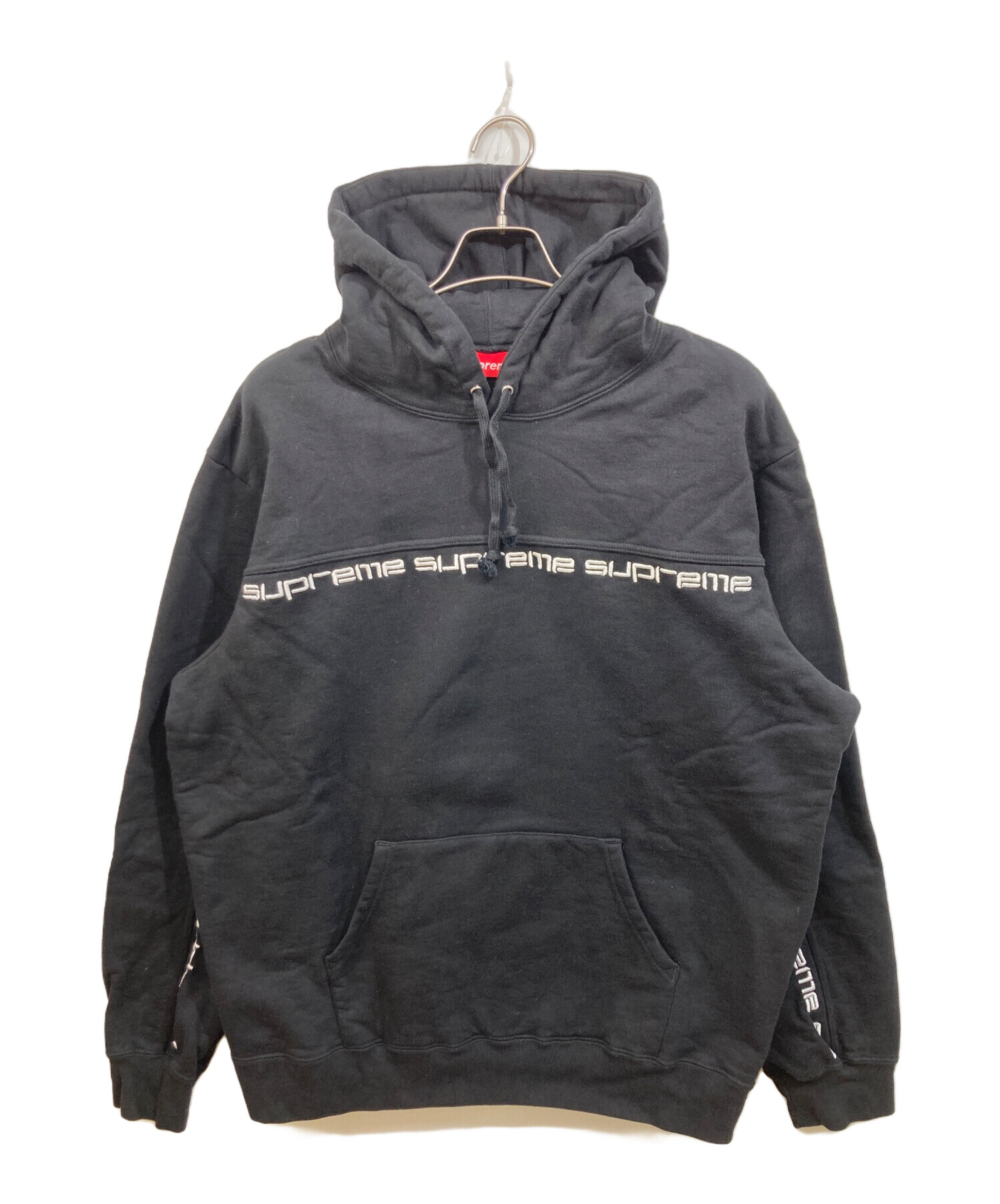 中古・古着通販】Supreme (シュプリーム) Text Stripe Hooded Sweat