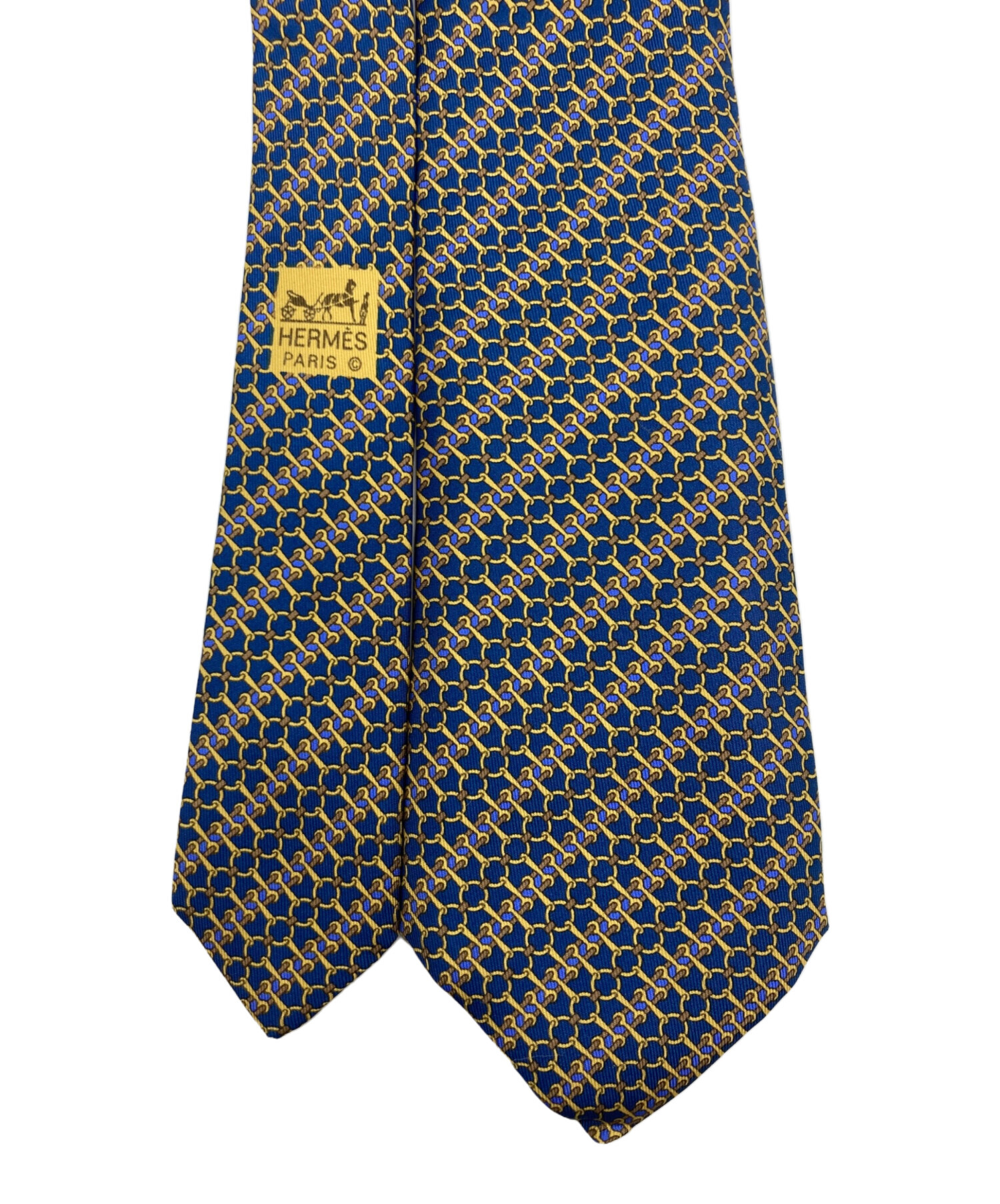 中古・古着通販】HERMES (エルメス) ネクタイ ネイビー サイズ:実寸を