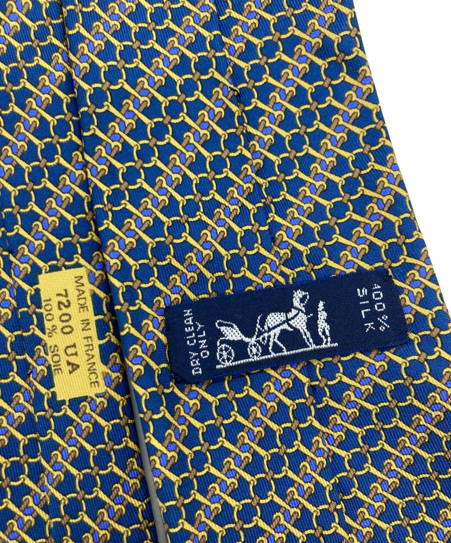 中古・古着通販】HERMES (エルメス) ネクタイ ネイビー サイズ:実寸を