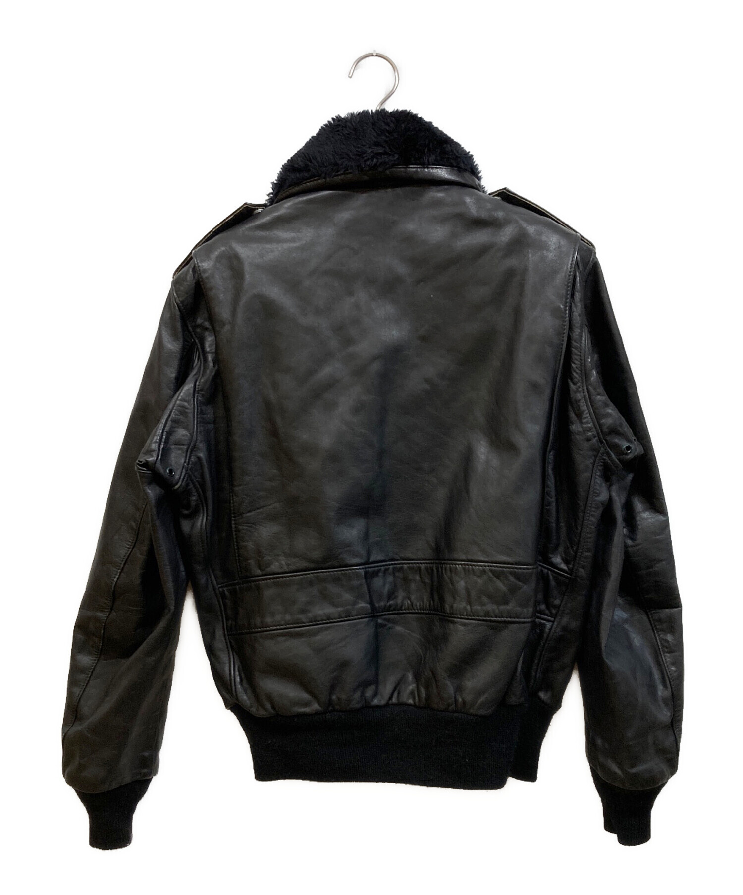 Schott 米国製 ライナー付 184SM ボア レザージャケット ブラック
