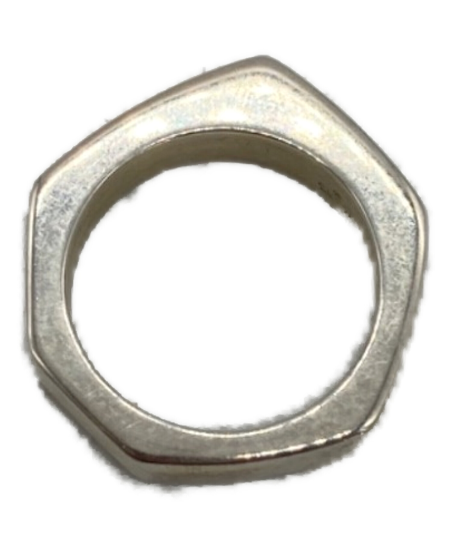 中古・古着通販】GUCCI (グッチ) 3連ヘキサゴンナッドリング サイズ:15