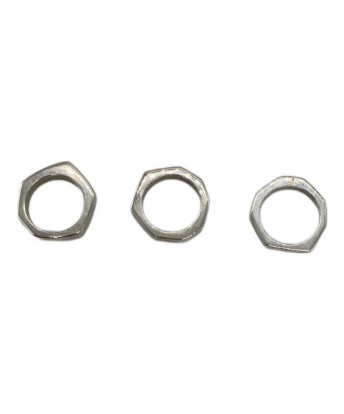 中古・古着通販】GUCCI (グッチ) 3連ヘキサゴンナッドリング サイズ:15
