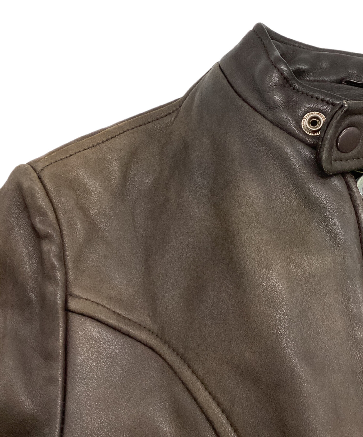 中古・古着通販】rossano (ロッサーノ) 古着レザージャケット ブラウン