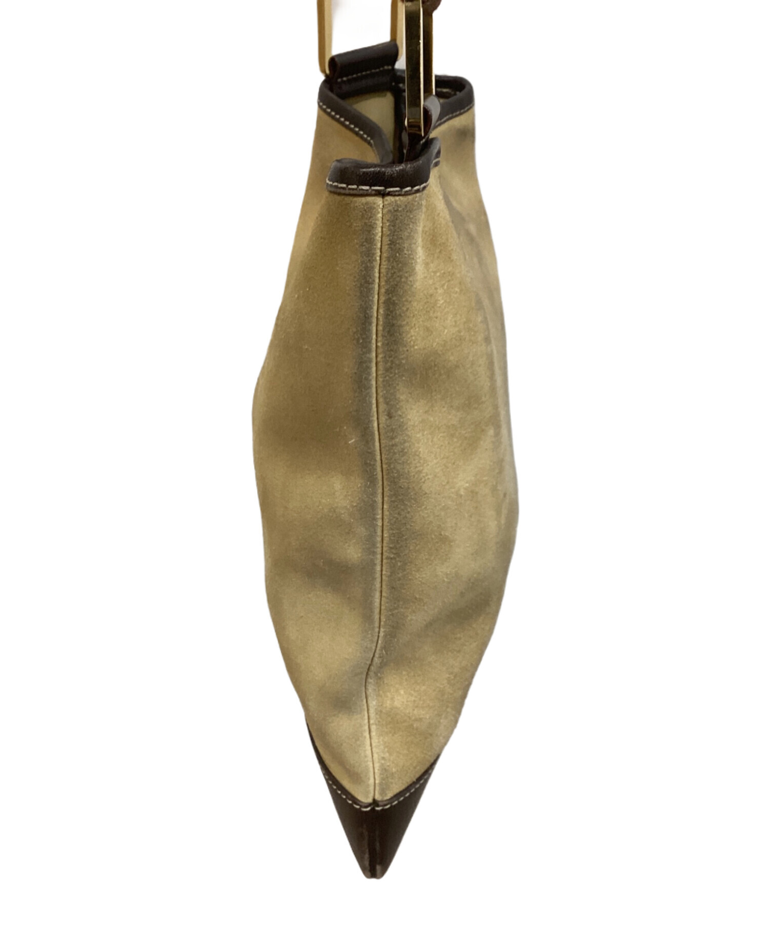 中古・古着通販】LOEWE (ロエベ) アナグラムスエードショルダーバッグ 