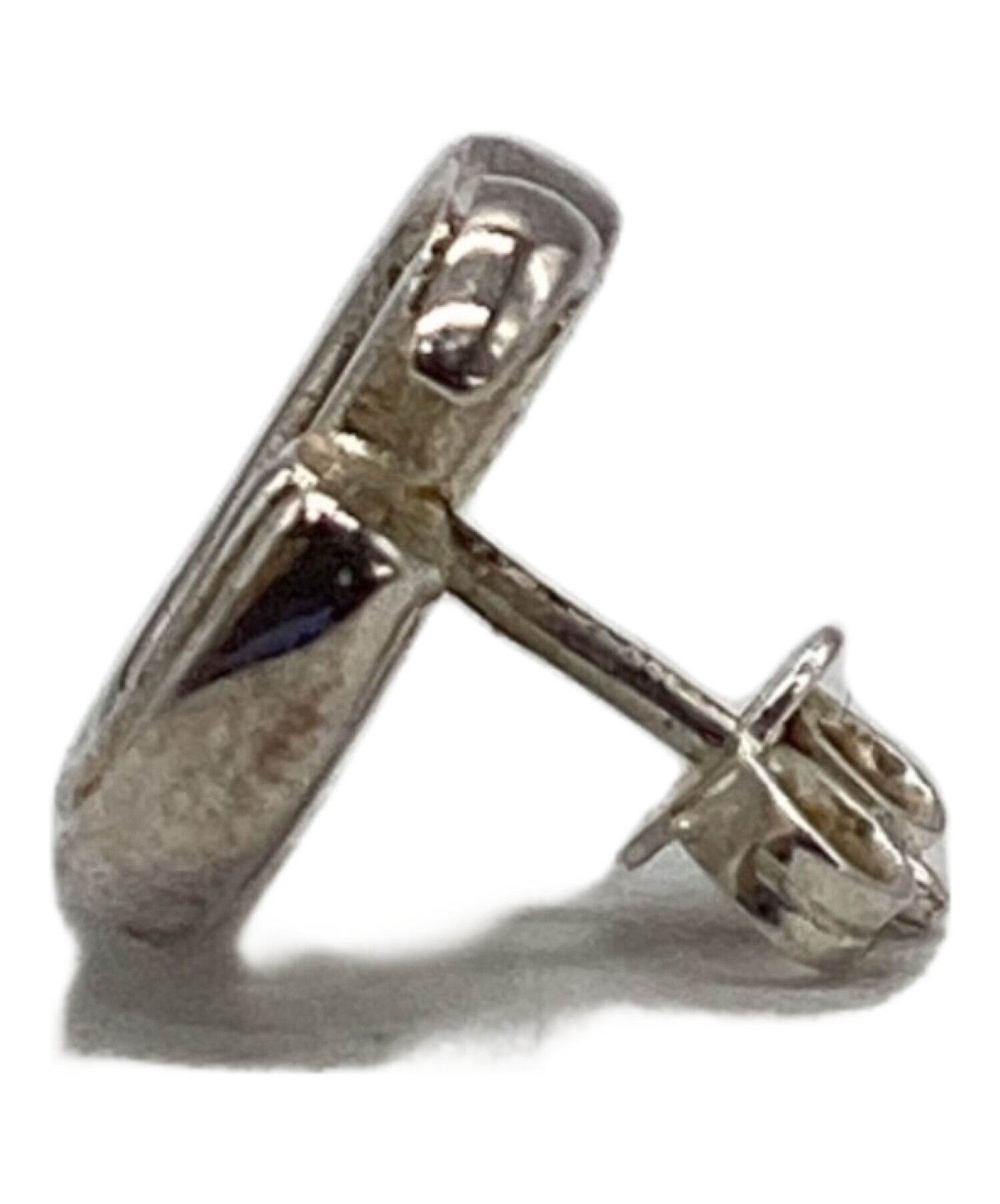 中古・古着通販】GUCCI (グッチ) ダブルG ピアス シルバー｜ブランド