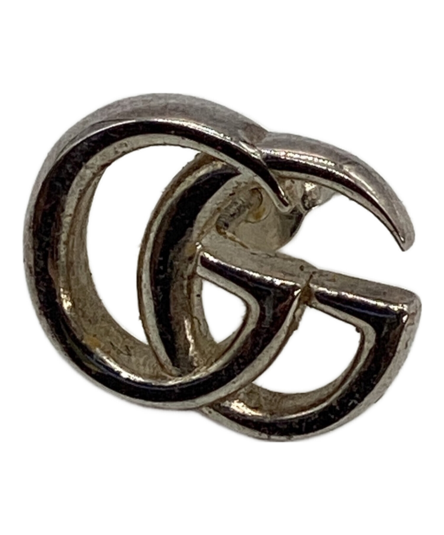 GUCCI グッチ ピアス ダブルG 箱付き シルバー 中古・古着通販】GUCCI (グッチ) ダブルG ピアス シルバー｜ブランド