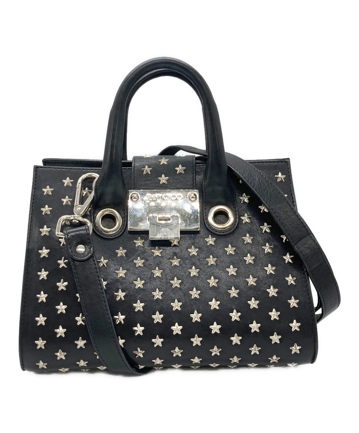 中古・古着通販】JIMMY CHOO (ジミーチュウ) スタッズ2WAYショルダー