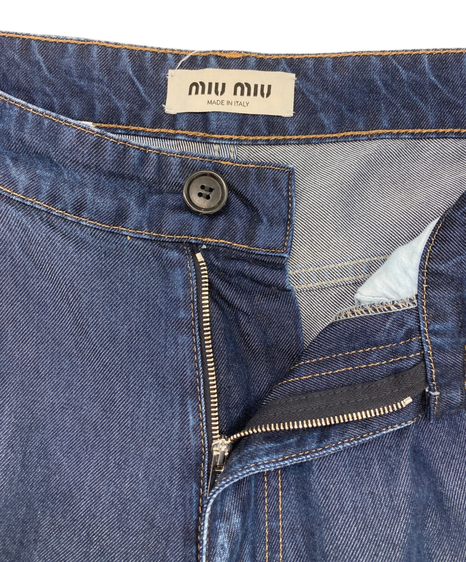 中古・古着通販】MIU MIU (ミュウミュウ) デニムパンツ インディゴ