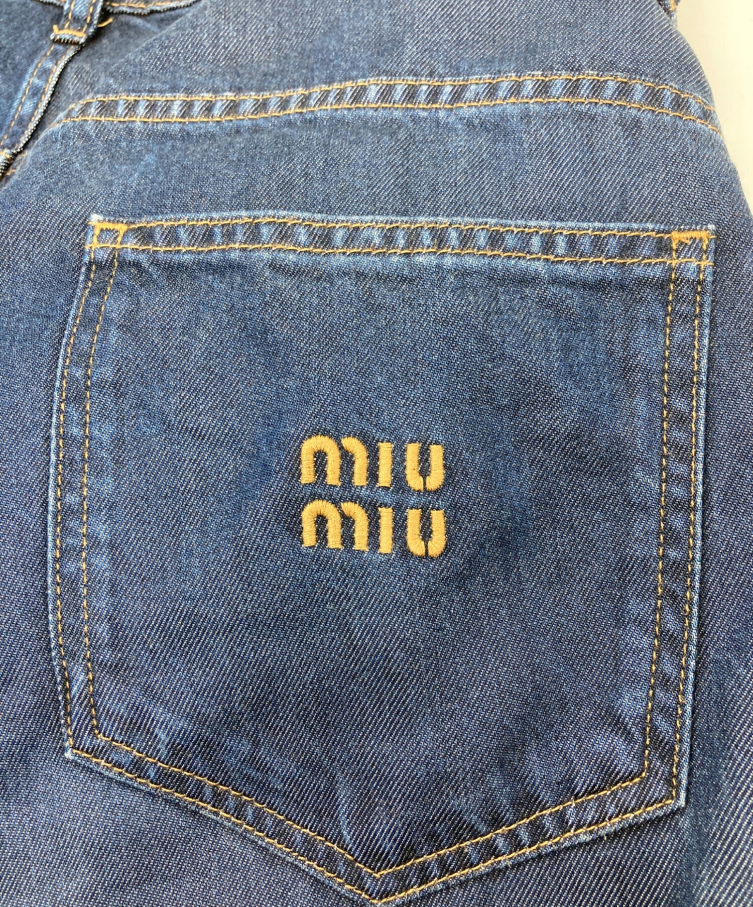 中古・古着通販】MIU MIU (ミュウミュウ) デニムパンツ インディゴ
