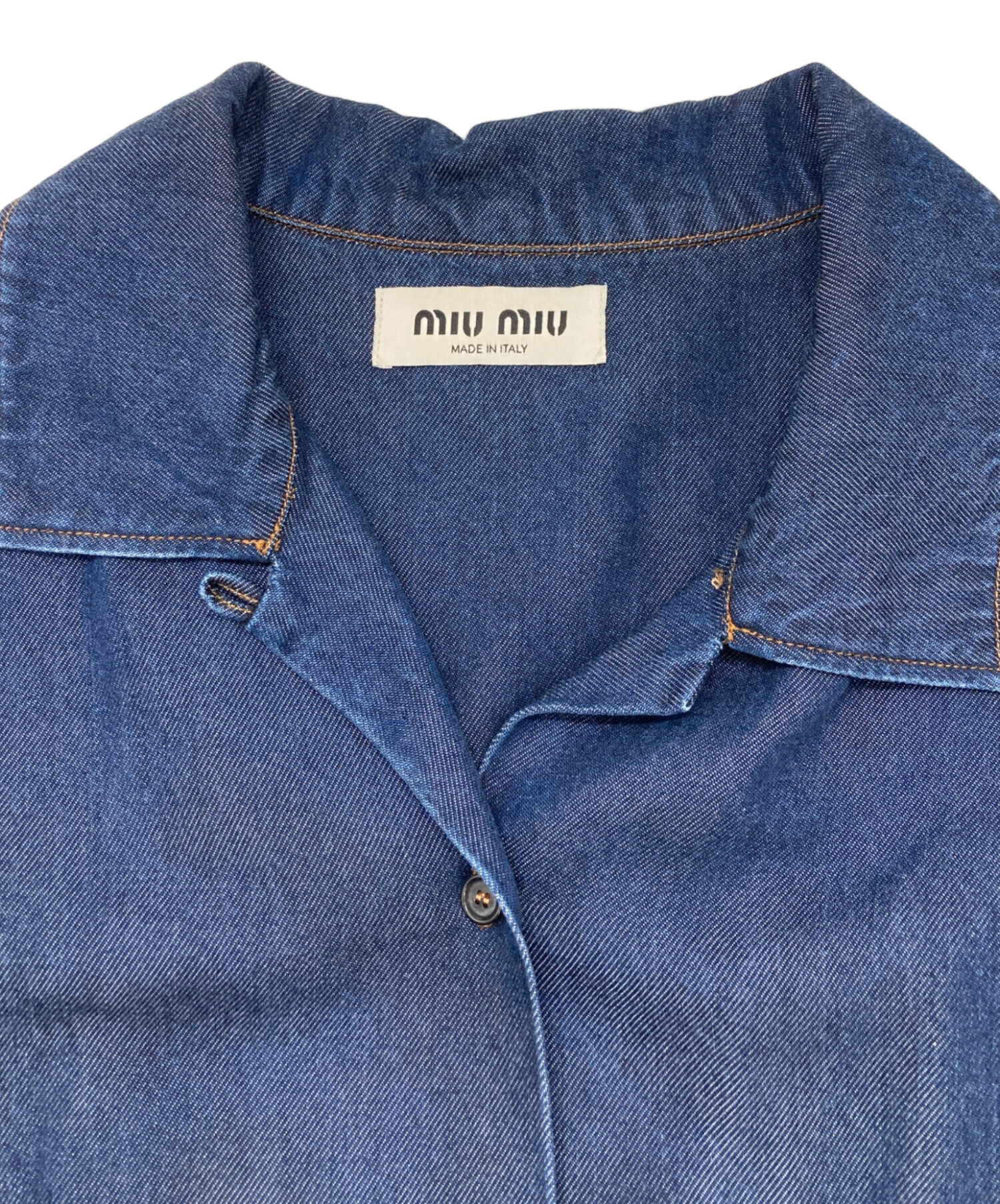 中古・古着通販】MIU MIU (ミュウミュウ) デニムショートシャツ