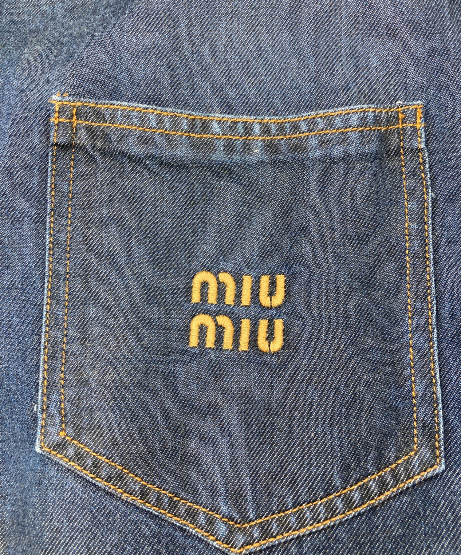 中古・古着通販】MIU MIU (ミュウミュウ) デニムショートシャツ