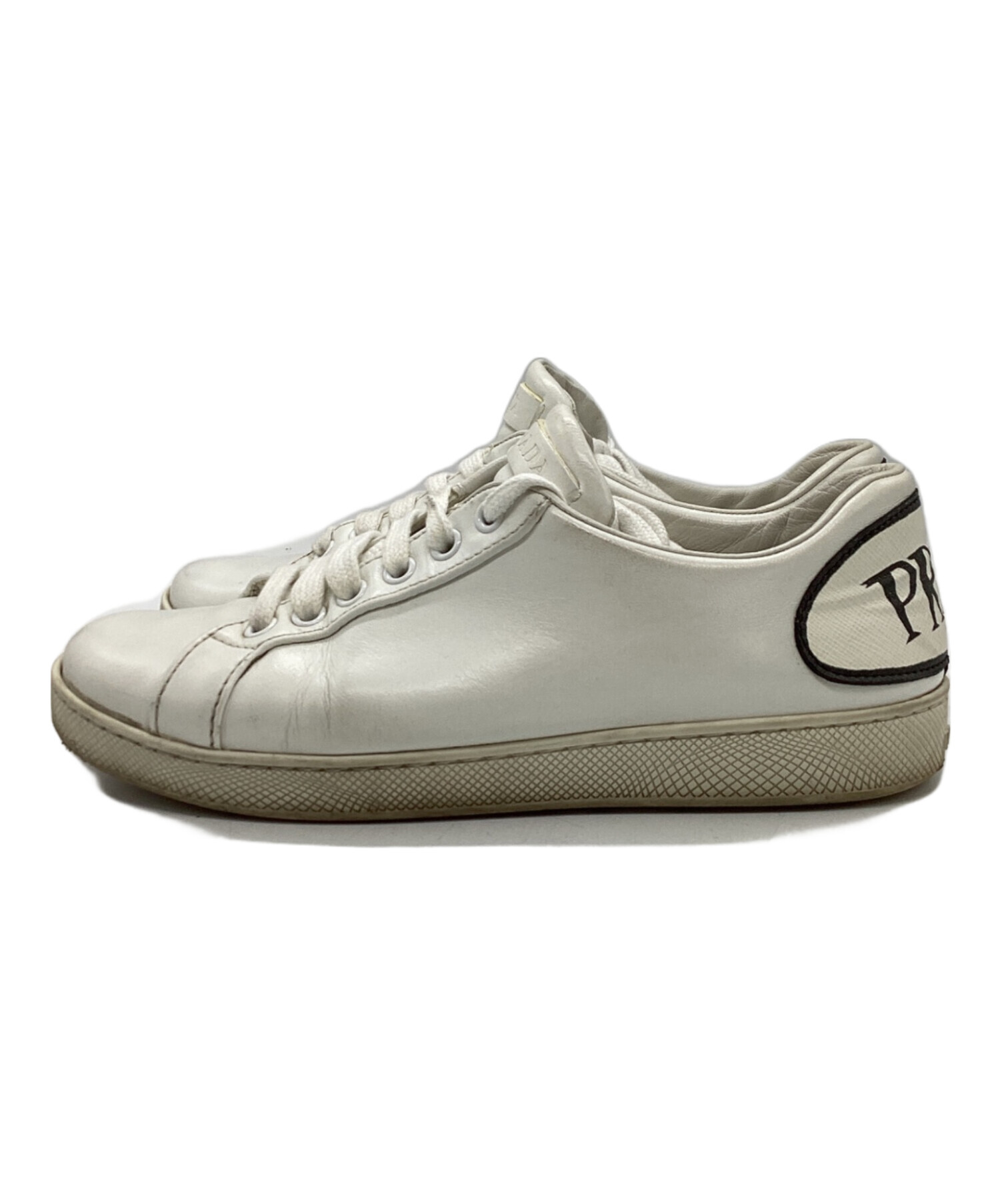 中古・古着通販】PRADA (プラダ) スニーカー ホワイト サイズ: SIZE 36 