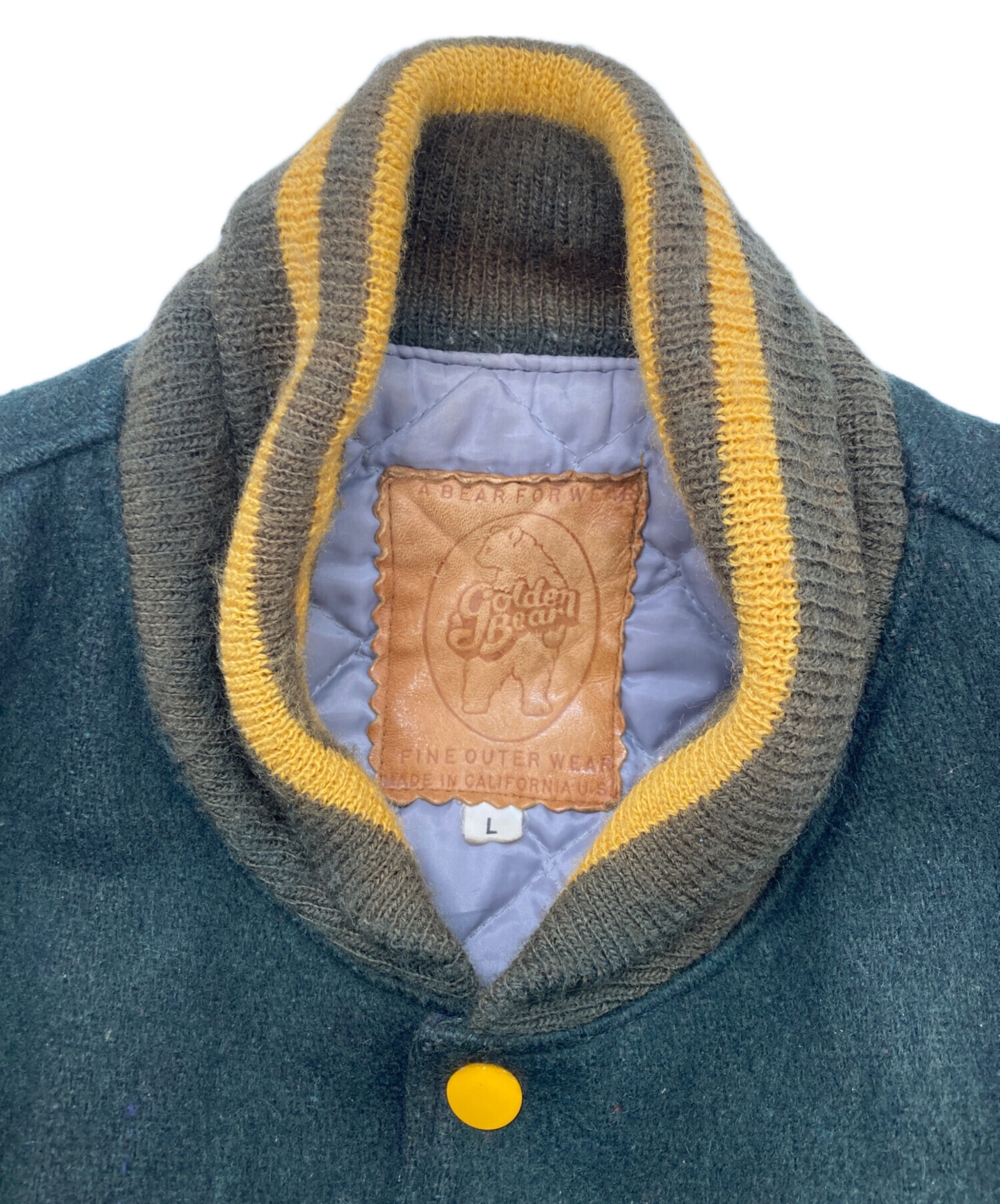 中古・古着通販】Golden Bear (ゴールデンベア) スタジャン グリーン 
