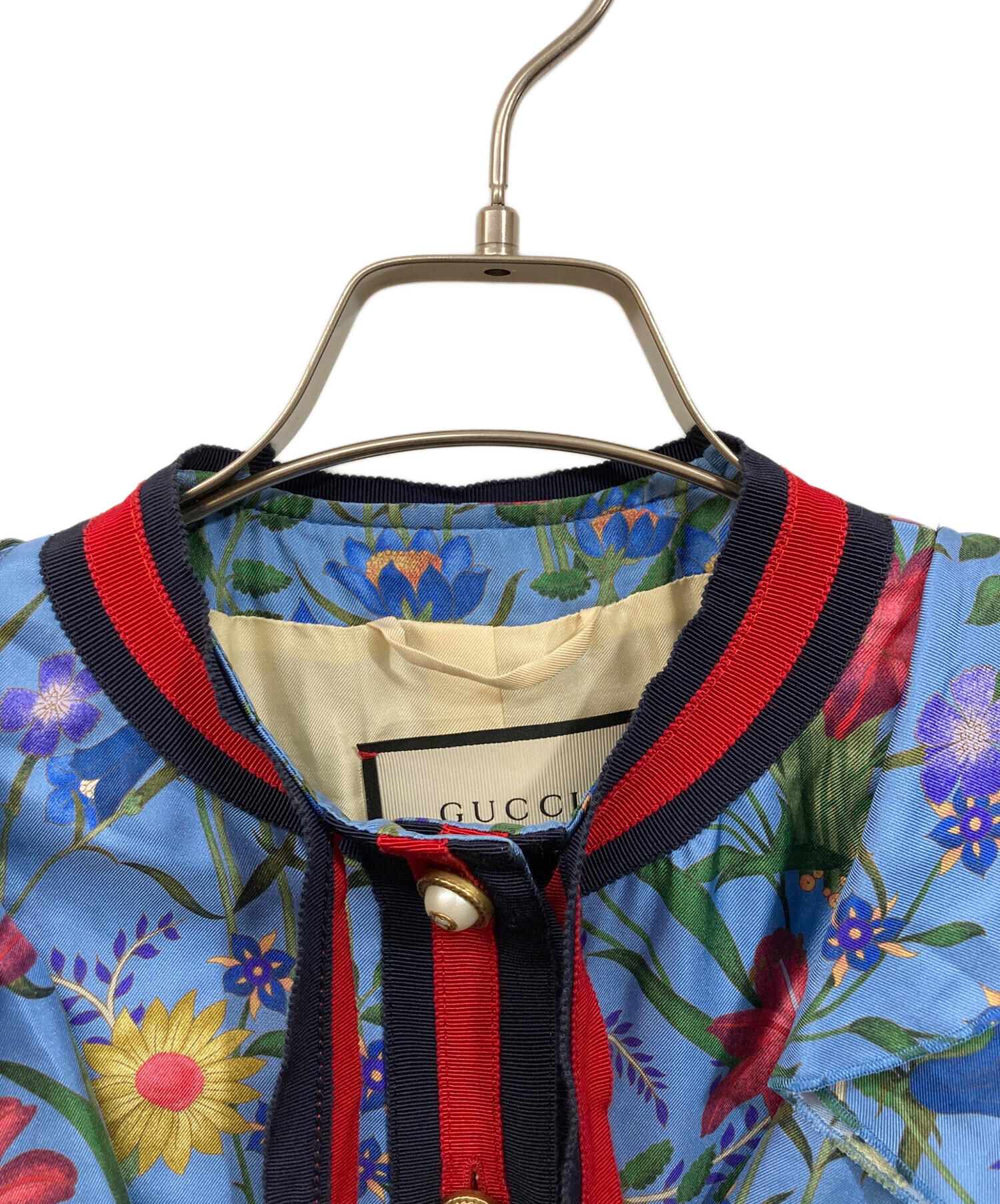 中古・古着通販】GUCCI (グッチ) フローラルシルクリボンジャケット