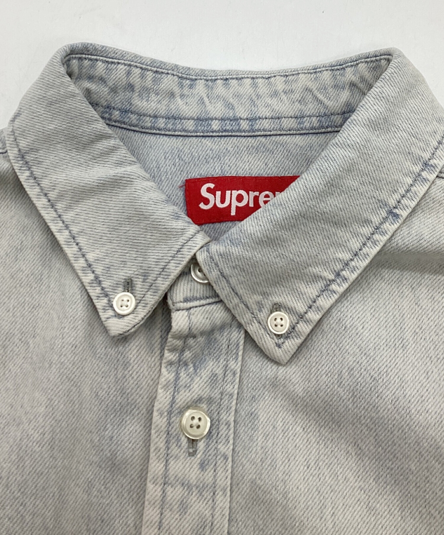 中古・古着通販】SUPREME (シュプリーム) Small Box Shirt Washed Blue
