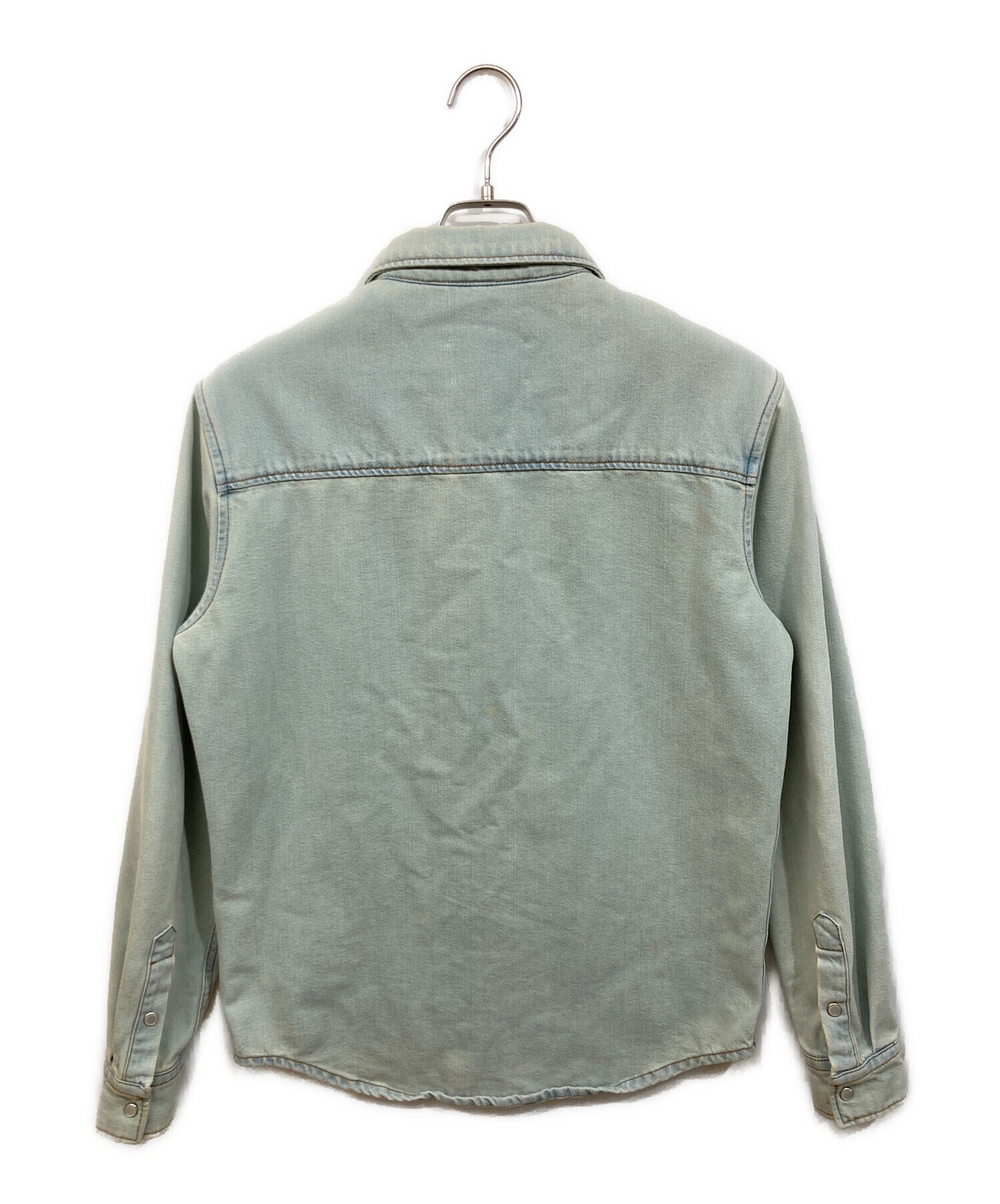 中古・古着通販】AMI PARIS (アミ パリス) デニムシャツ ブルー サイズ