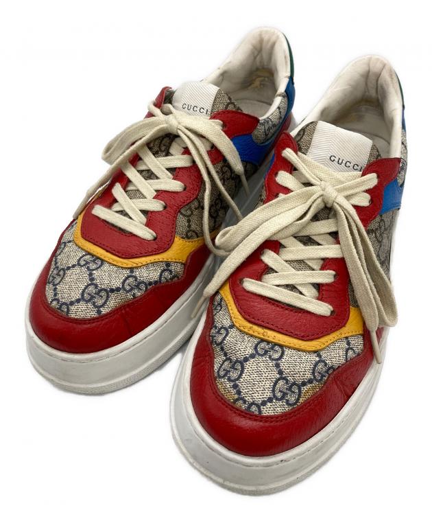 美品　GUCCI GGスプリーム　ローカットスニーカー 中古・古着通販】GUCCI (グッチ) GGスプリームローカットスニーカー