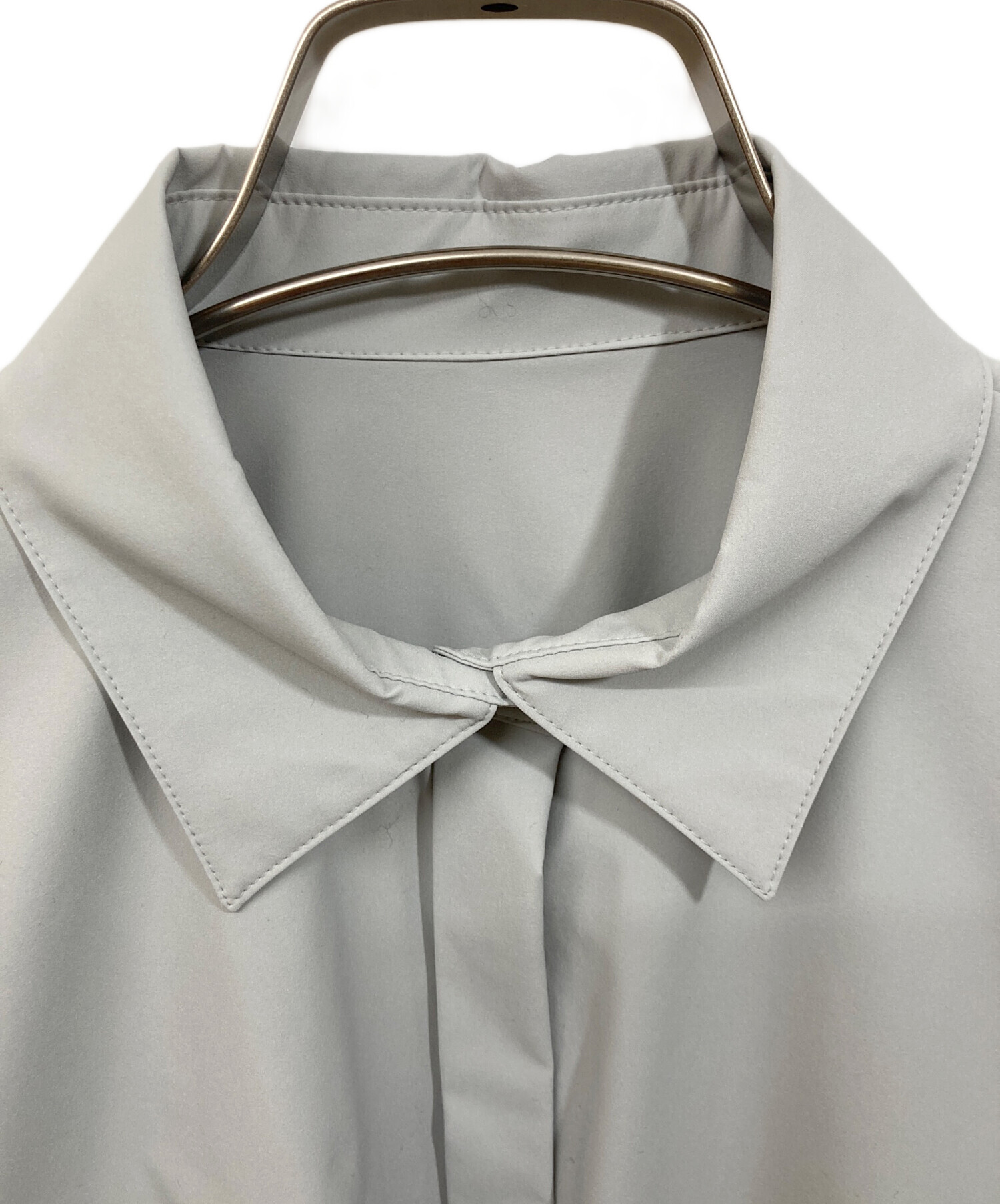 中古・古着通販】LE PHIL (ル フィル) SOLOTEXブロードブラウス グレー