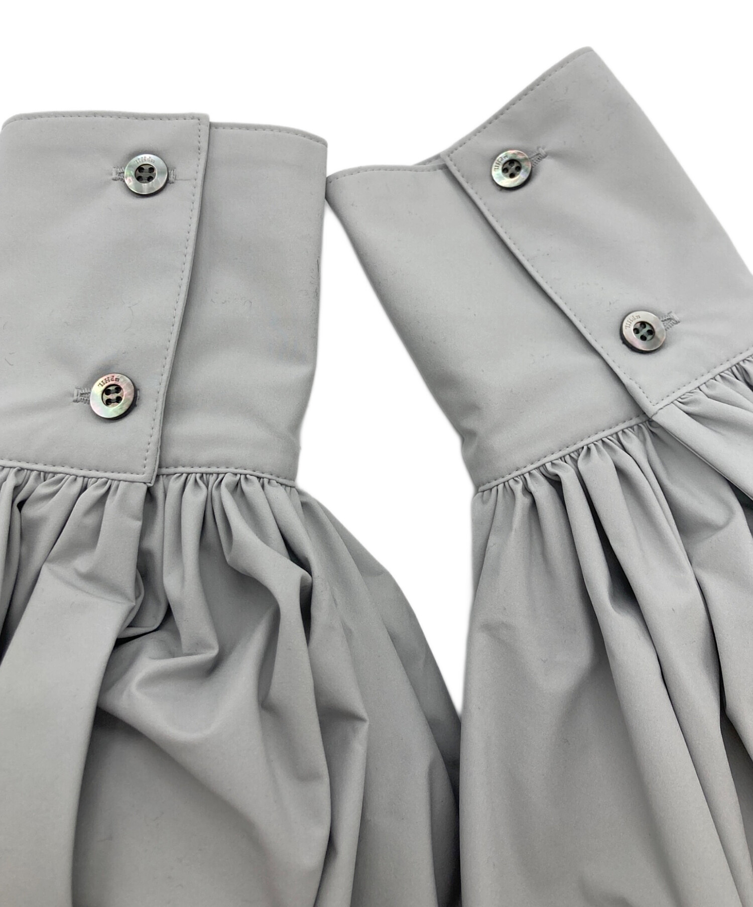 中古・古着通販】LE PHIL (ル フィル) SOLOTEXブロードブラウス グレー